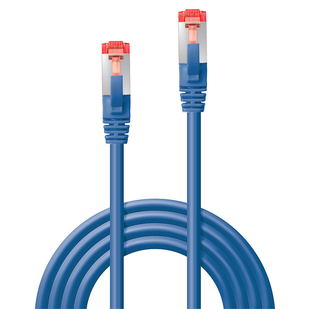 LINDY Patchkabel Cat6 S/FTP blau 0.30m Patchkabel RJ45