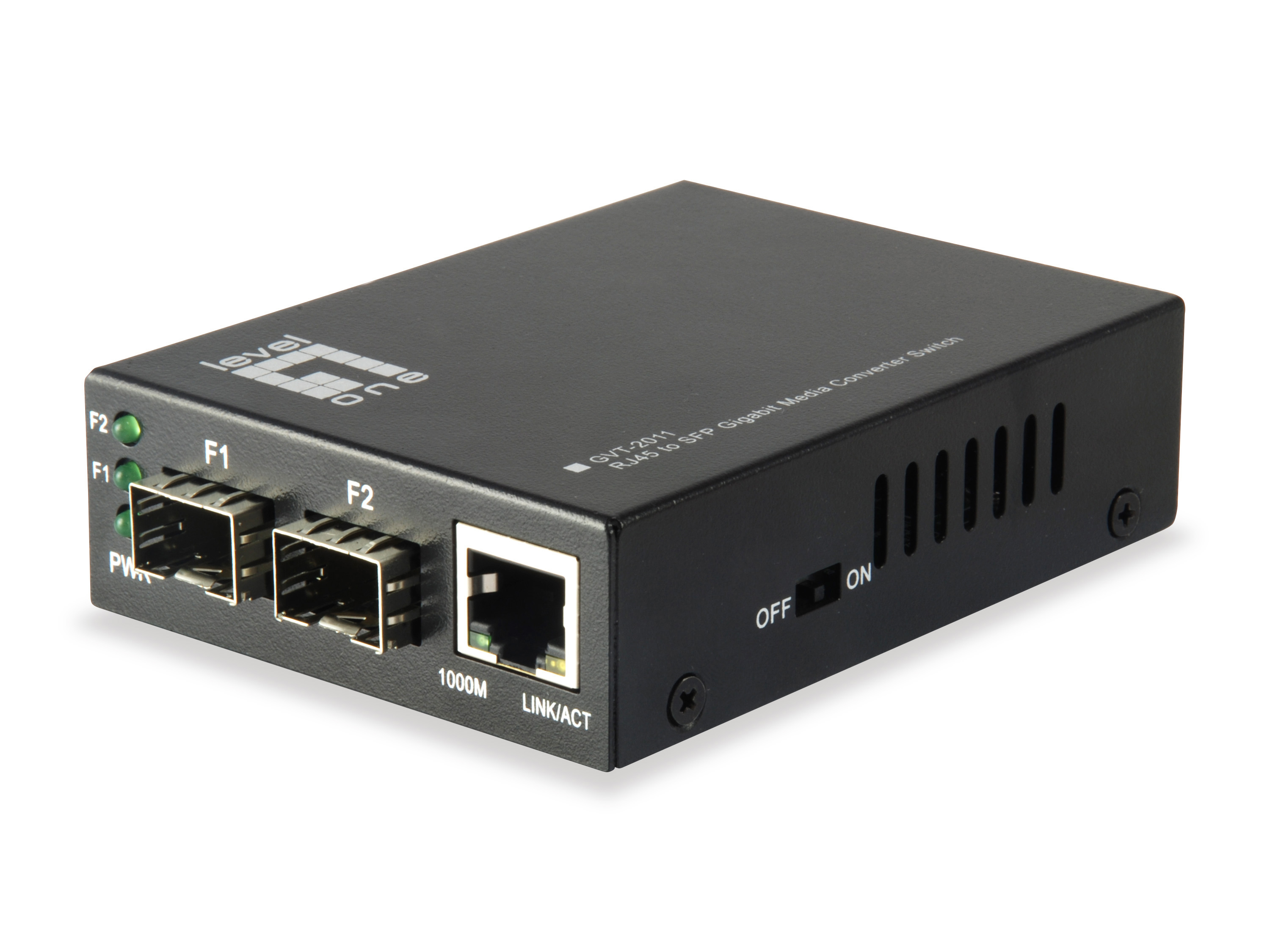 LevelOne Switch 1xGE/&shy;2x SFP Media Konverter Plastik