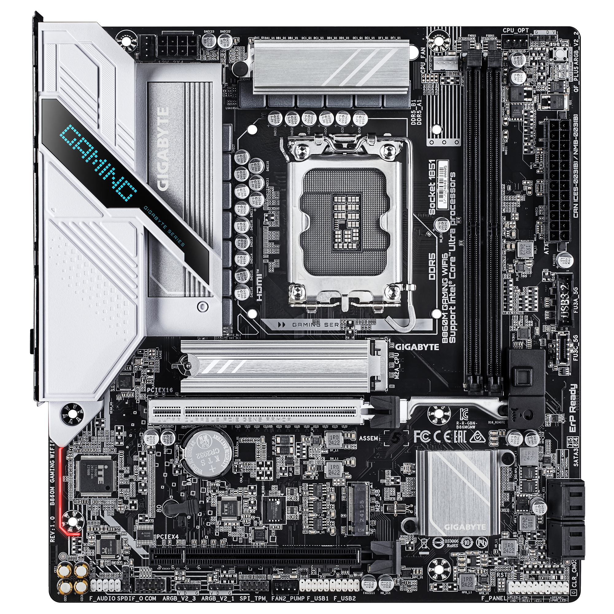 Gigabyte B860M Gaming WIFI6 (B860,S1851,mATX,DDR5 Mainboards INTEL