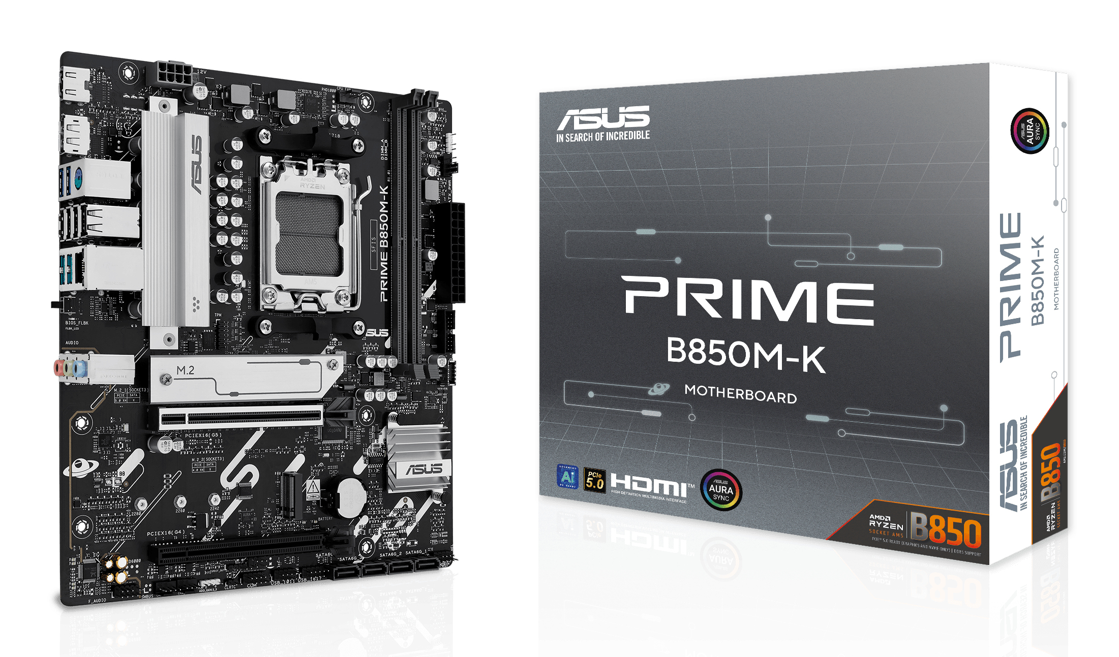 ASUS PRIME B850M-K (AMD,AM5,DDR5,mATX)