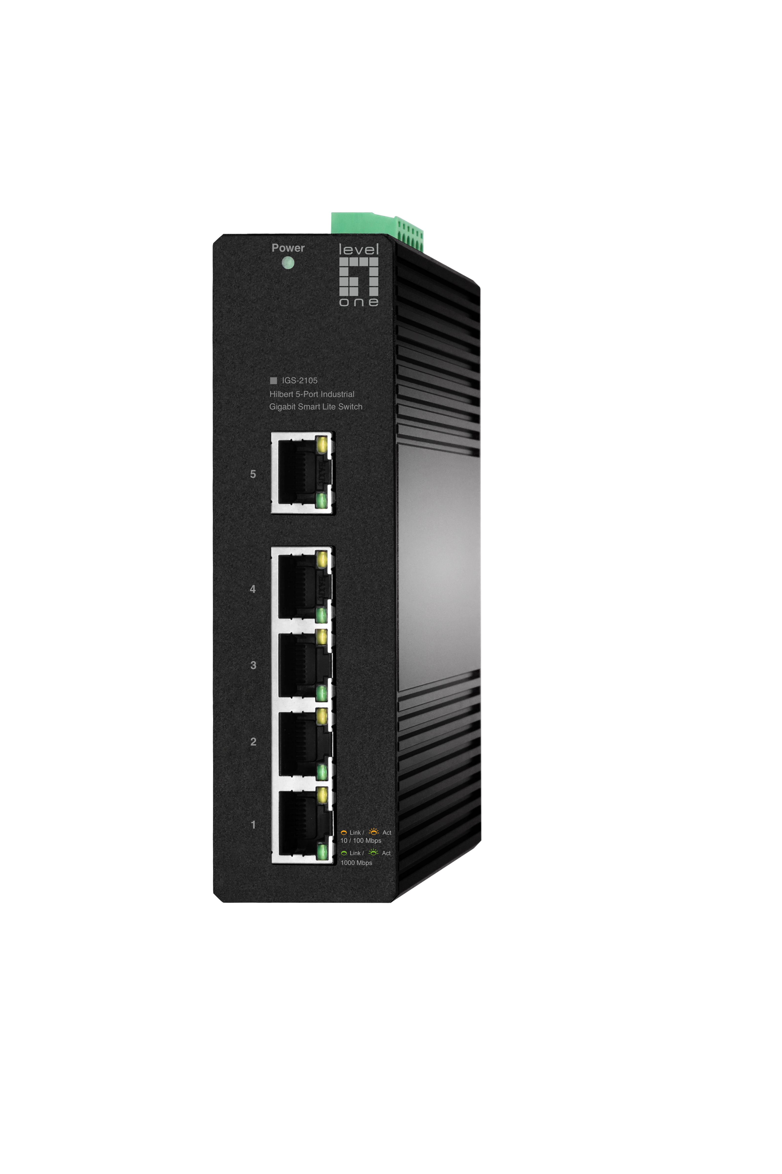 LevelOne Industr.Switch 5xGE/&shy;IP30+DIN Hilbert SL managed