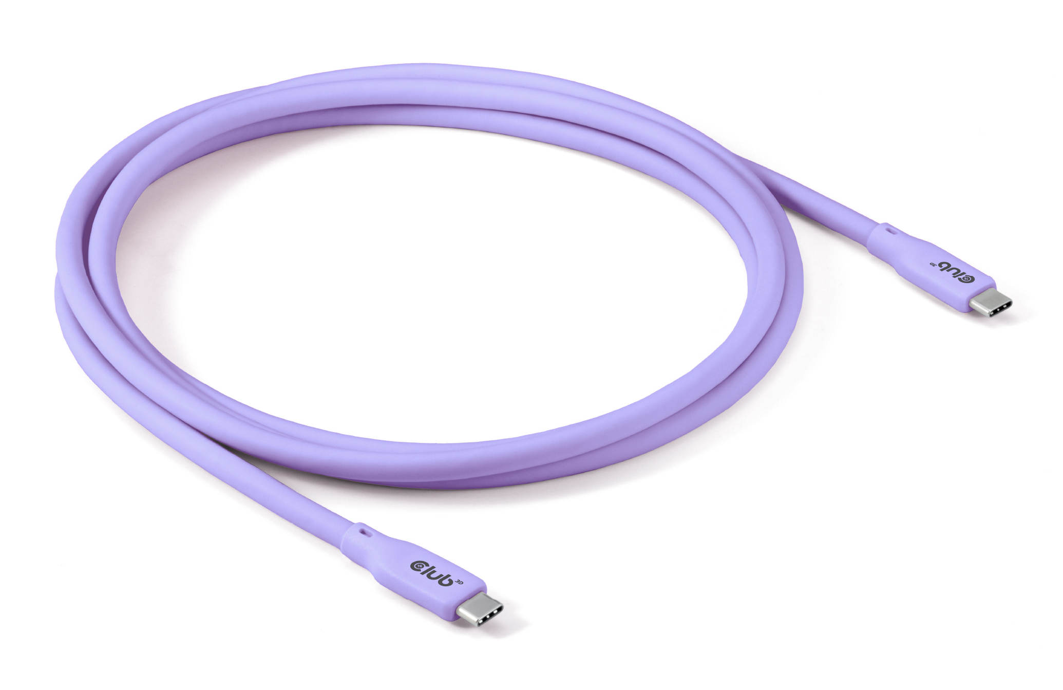 Club3D Lifestyle USB-C Kabel PD 240W,20Gbps 2m lila St/&shy;St retail