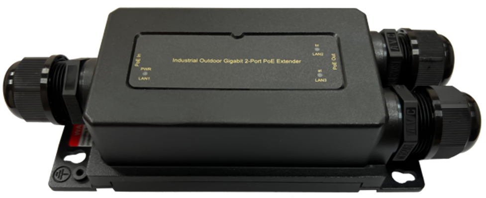 LevelOne PoE BT Extender/&shy;Repeater Industrial IP67   1Gbps sw
