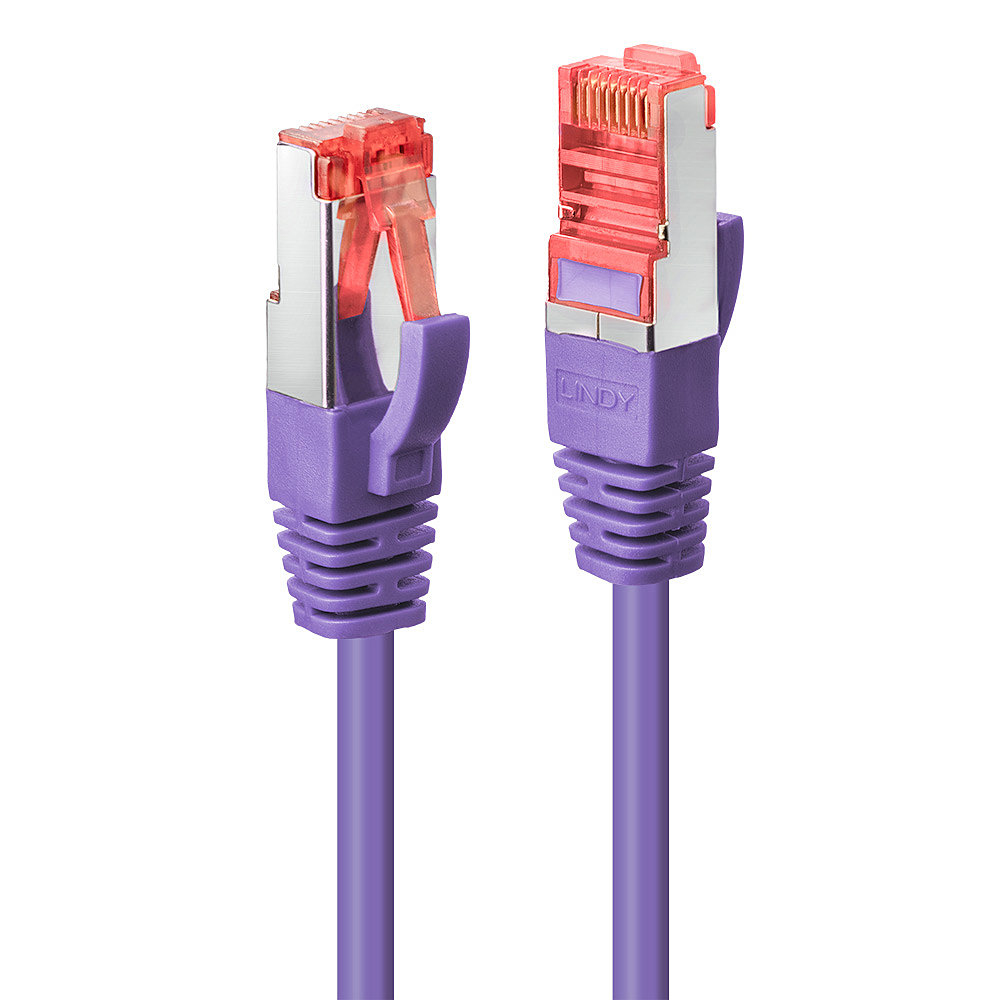 LINDY Patchkabel Cat6 S/FTP violett 0.50m Patchkabel RJ45