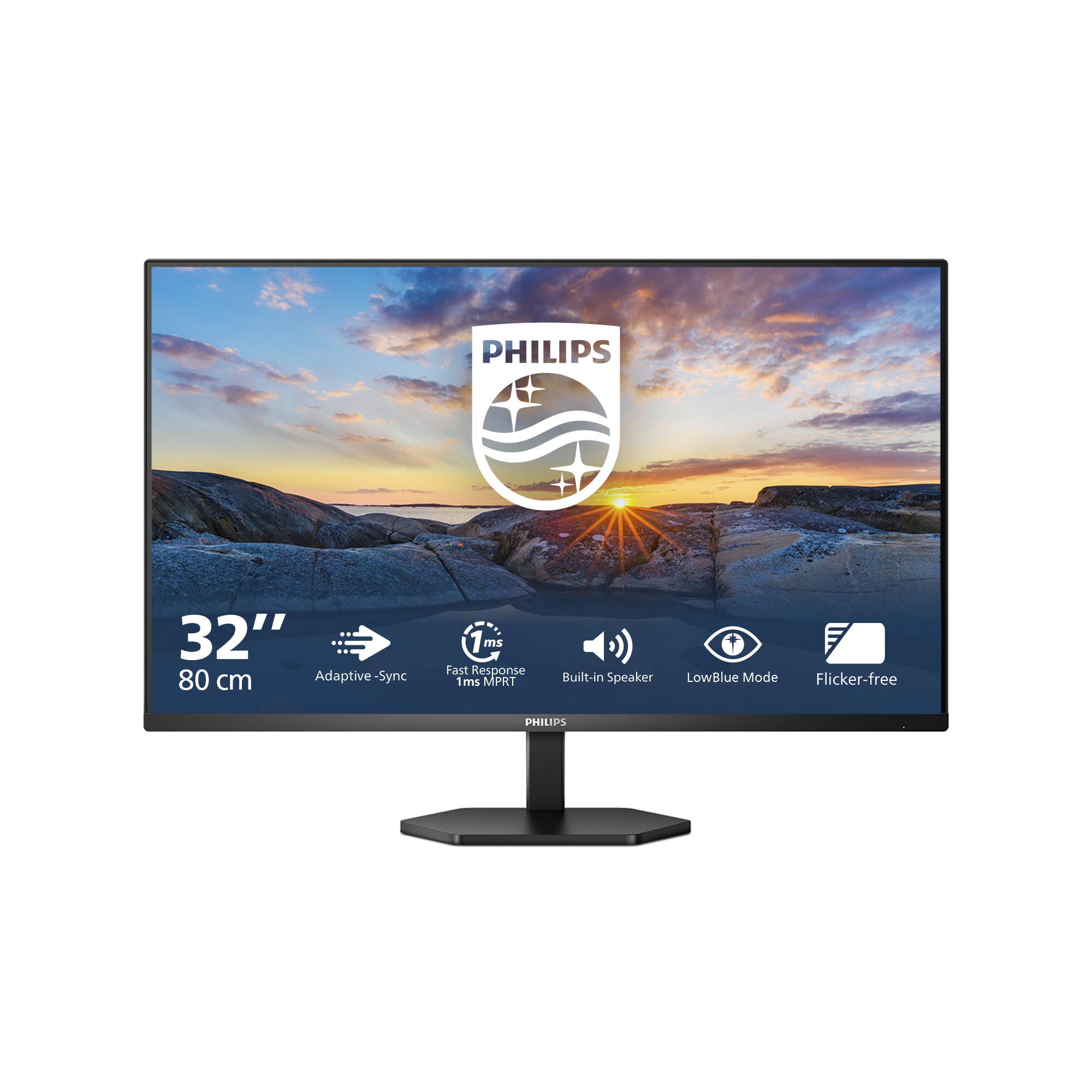 Philips 80,0cm (31,5") 32E1N3100LA 16:09 HDMI+D-SUB VA black ret