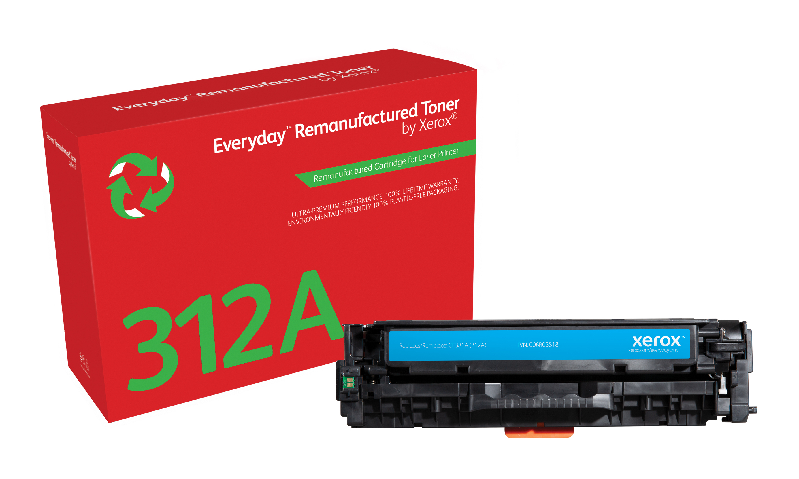 Everyday ™ Cyan Toner von Xerox, kompatibel mit HP 312A (CF381A), Standardkapazität