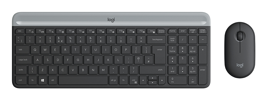 Logitech Wireless Keyboard+Mouse MK470 black retail