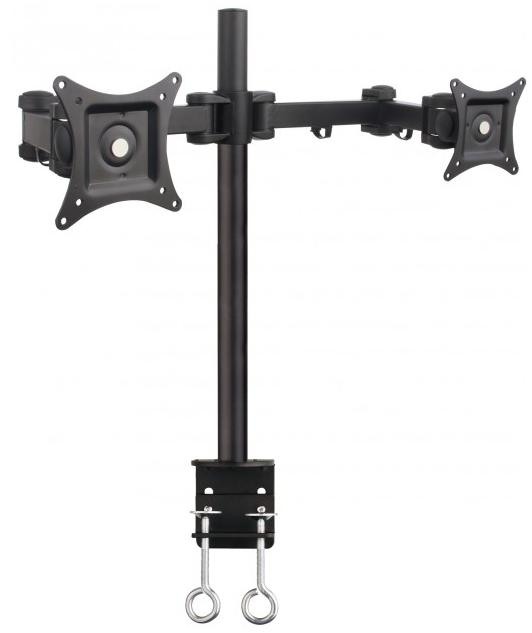 Techly Schreibtischhalterung f. 2LCD 13"-27" diagonal Klemme