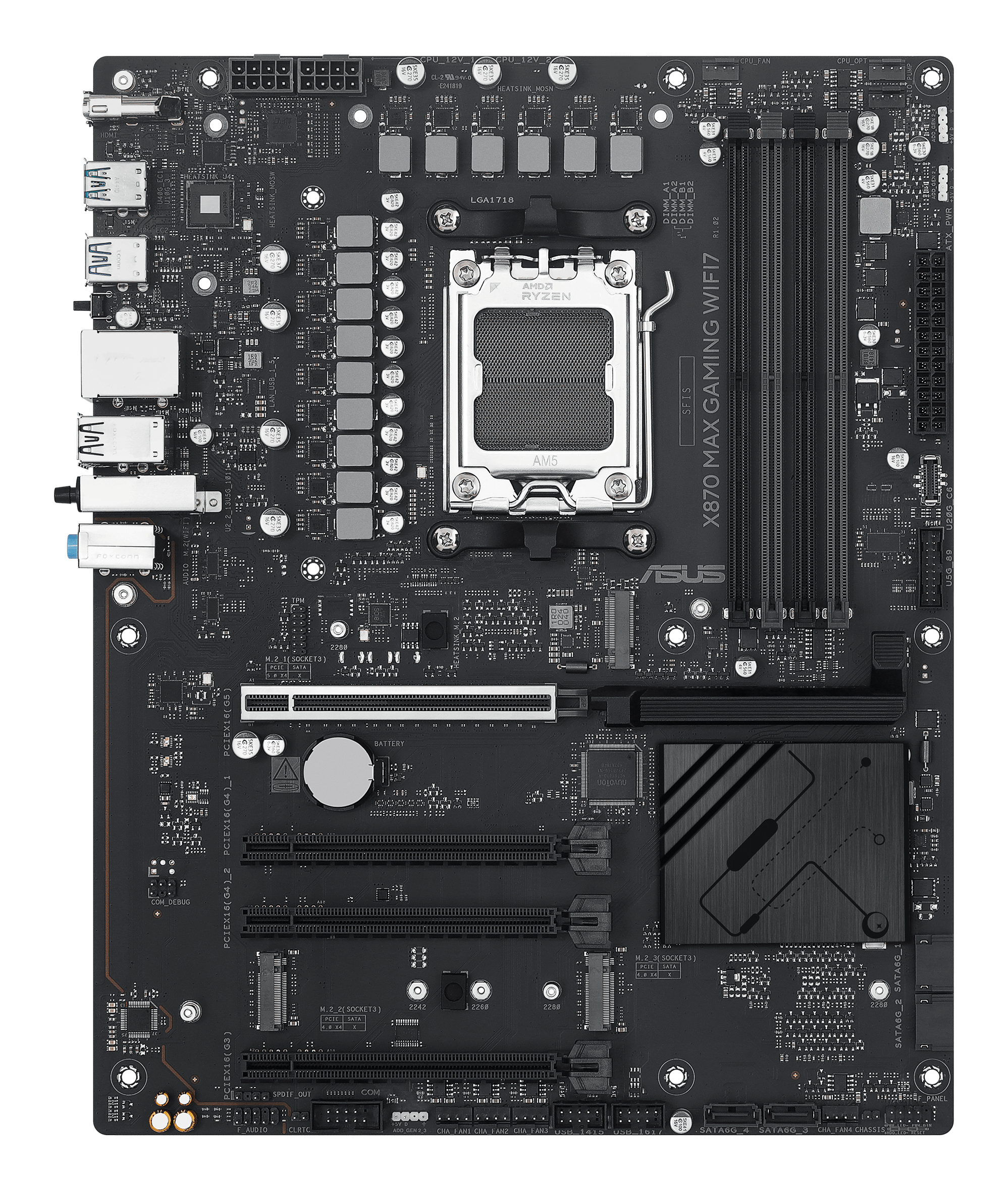 ASUS X870 MAX GAMING WIFI7 (AMD,AM5,DDR5,ATX)