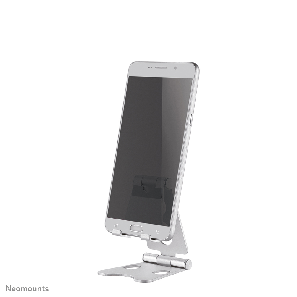 Neomounts Smartphone-Ständer bis 6,5" faltb. sil.