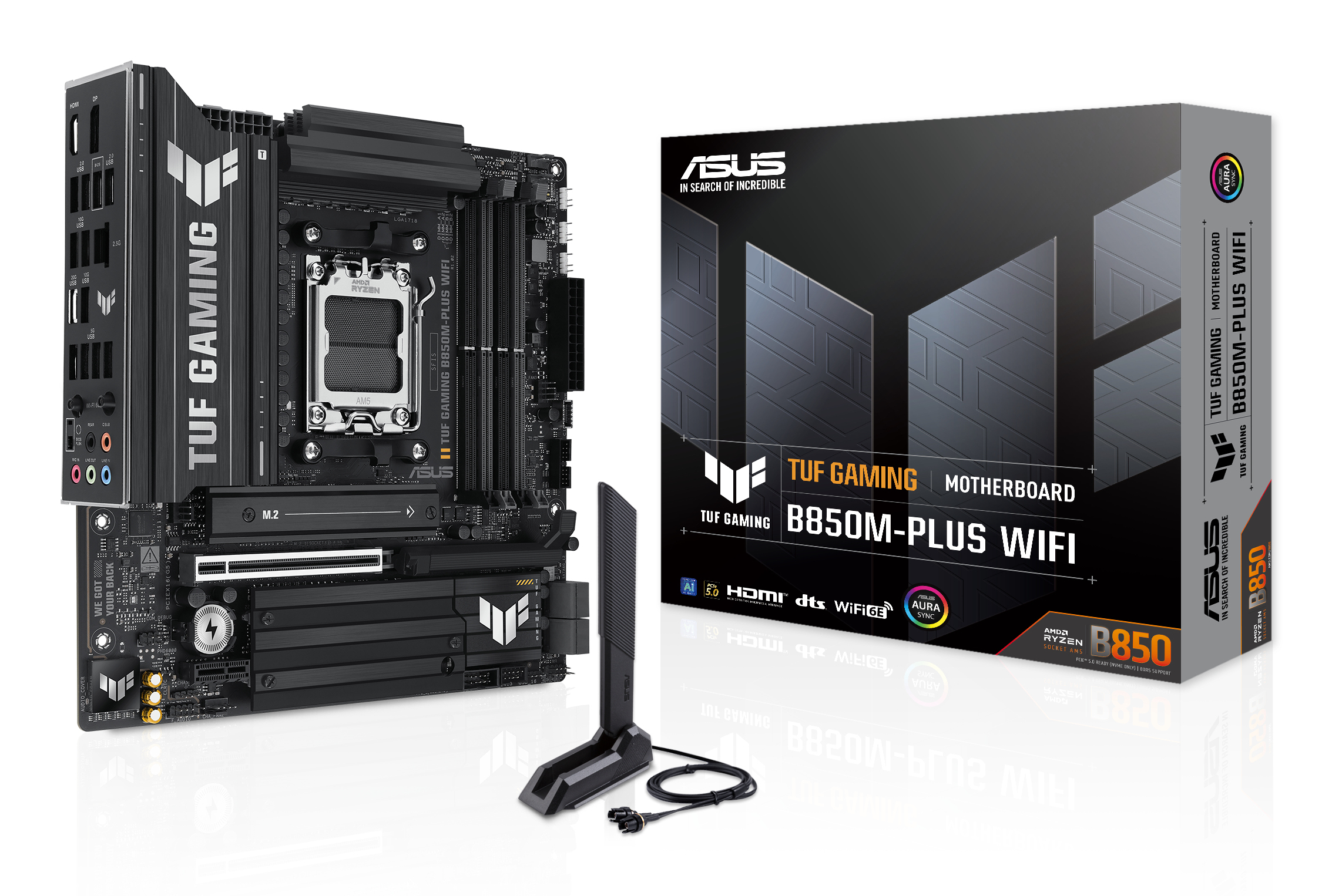 ASUS TUF GAMING B850M-PLUS WIFI (AMD,AM5,DDR5,mATX)