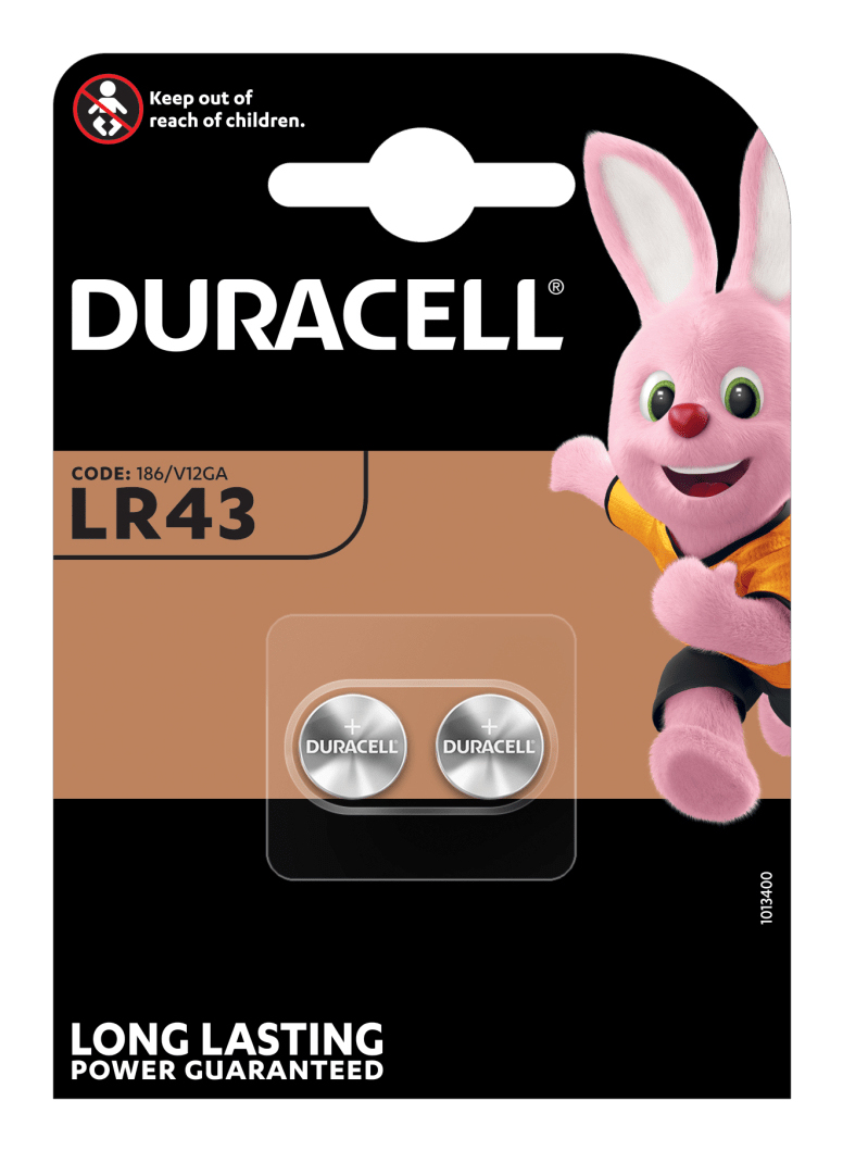 Duracell Batterie Knopfzelle LR43 1.5V 2St. Duracell Batterie Knopfzelle LR43 1.5V 2St.