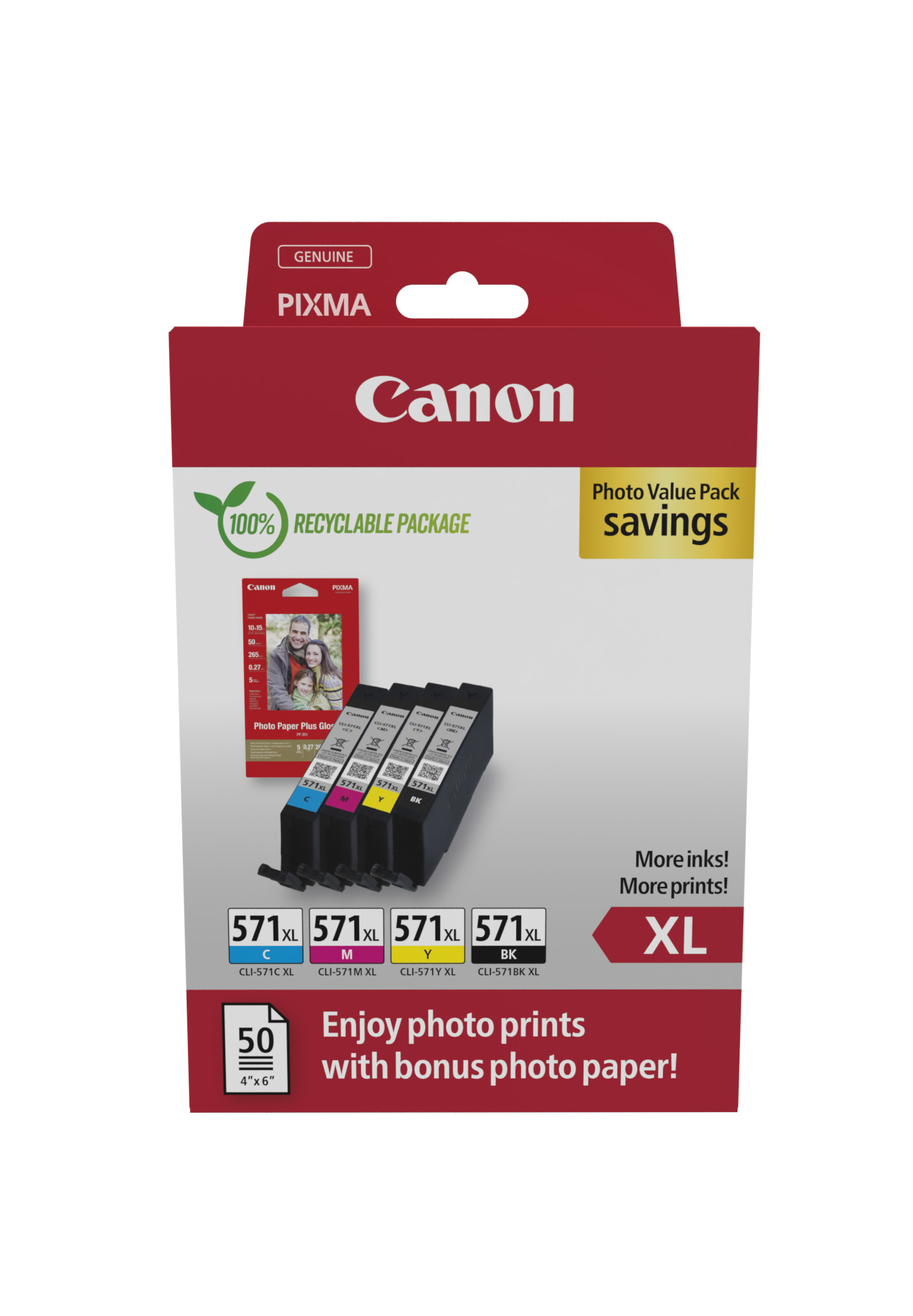 Patrone Canon CLI-571XL XL Multipack BK,C,M,Y