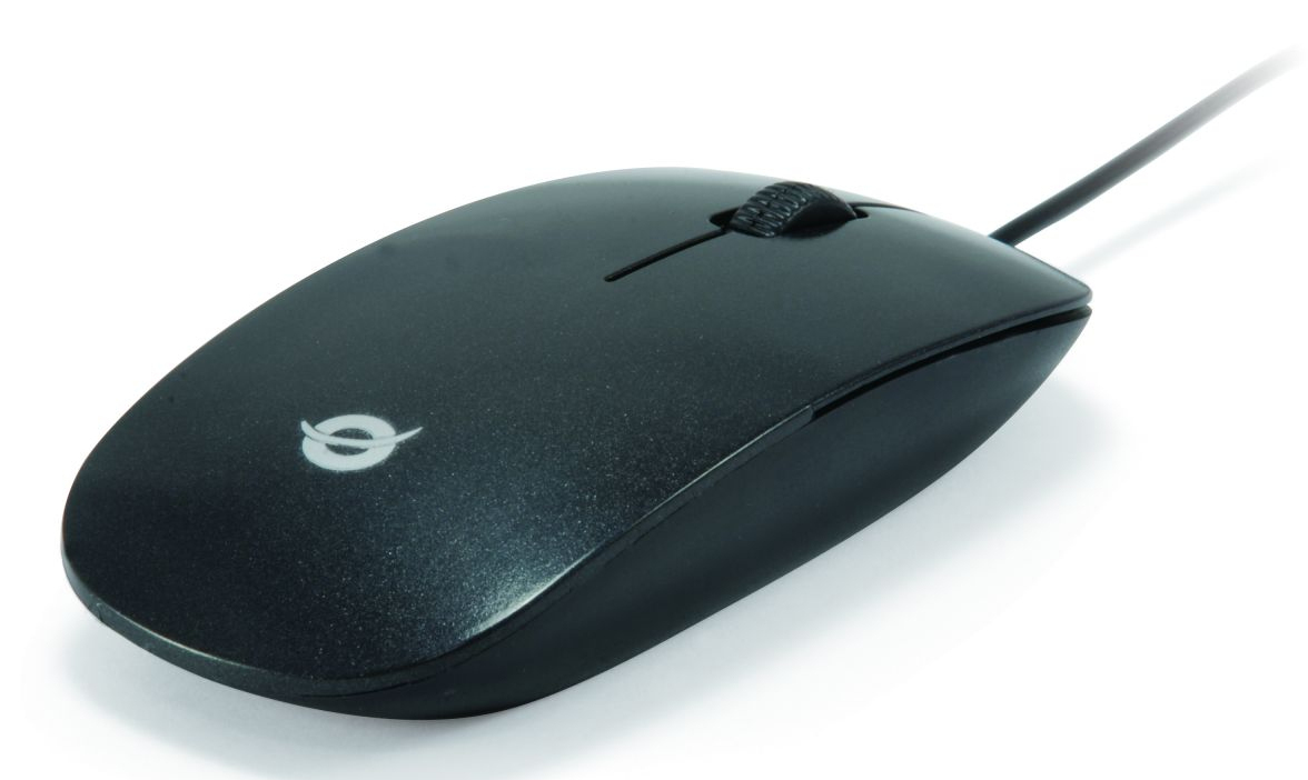 CONCEPTRONIC Optische Maus USB-A/&shy;1000DPI/&shy;3Tasten L+R schwarz