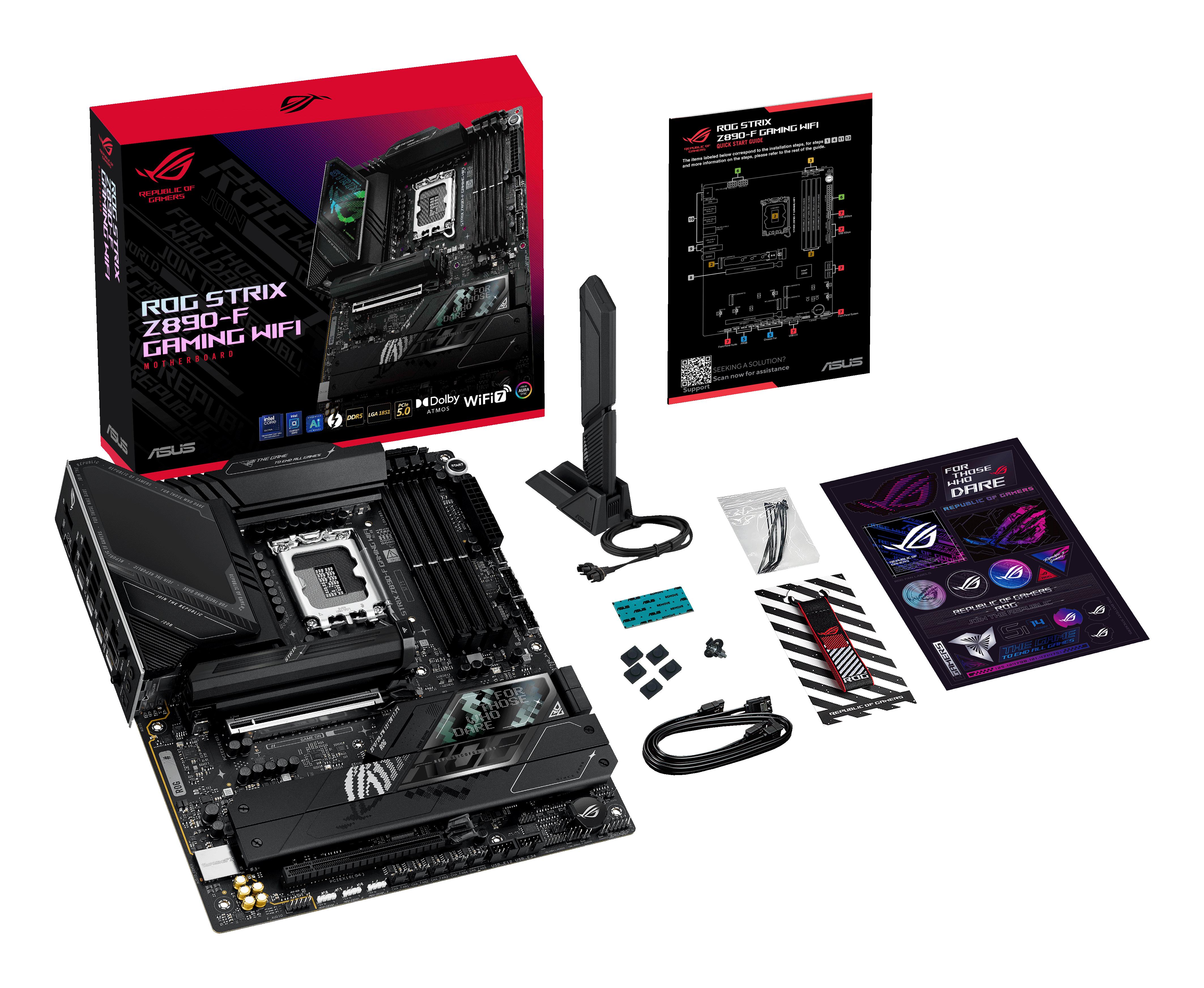 ASUS ROG STRIX Z890-F GAMING WIFI (INTEL,1851,DDR5,ATX) Mainboards INTEL