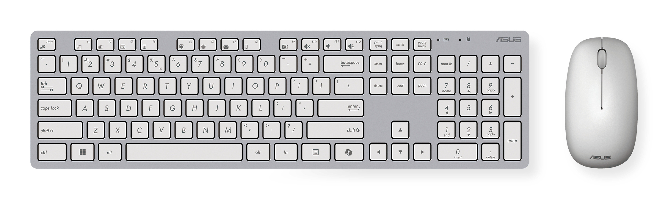 Asus W5000             Tastatur-Maus-Set wireless Weiß