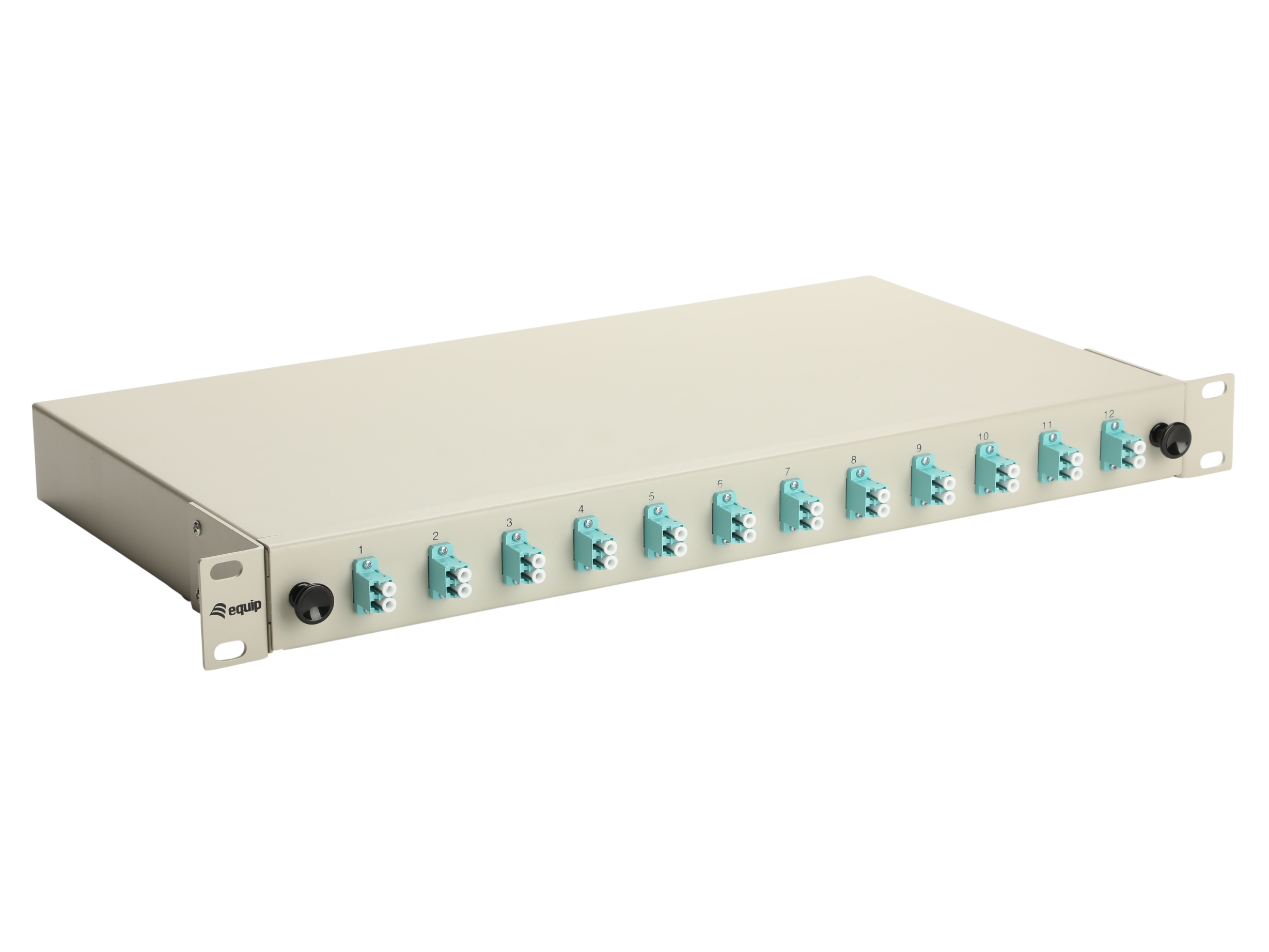 Equip LWL-Spleißkasten 12-Port LC-Duplex OM3 1U komplett gr Equip LWL-Spleißkasten 12-Port LC-Duplex OM3 1U komplett gr