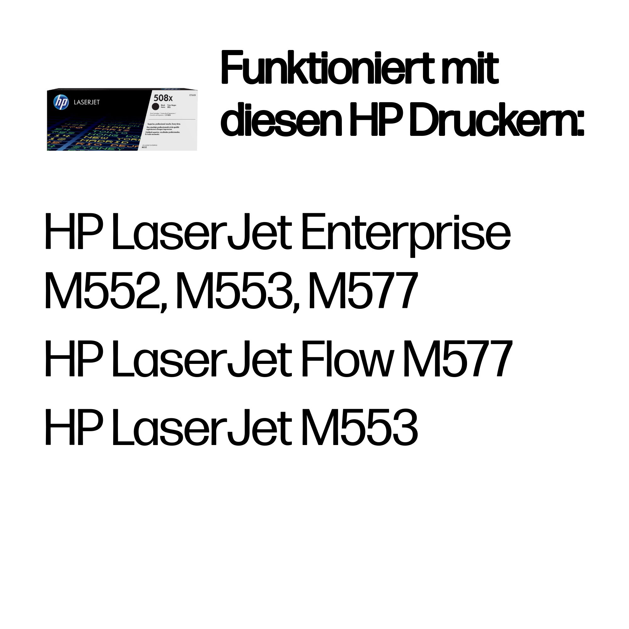 HP 508X Schwarz LaserJet Tonerpatrone