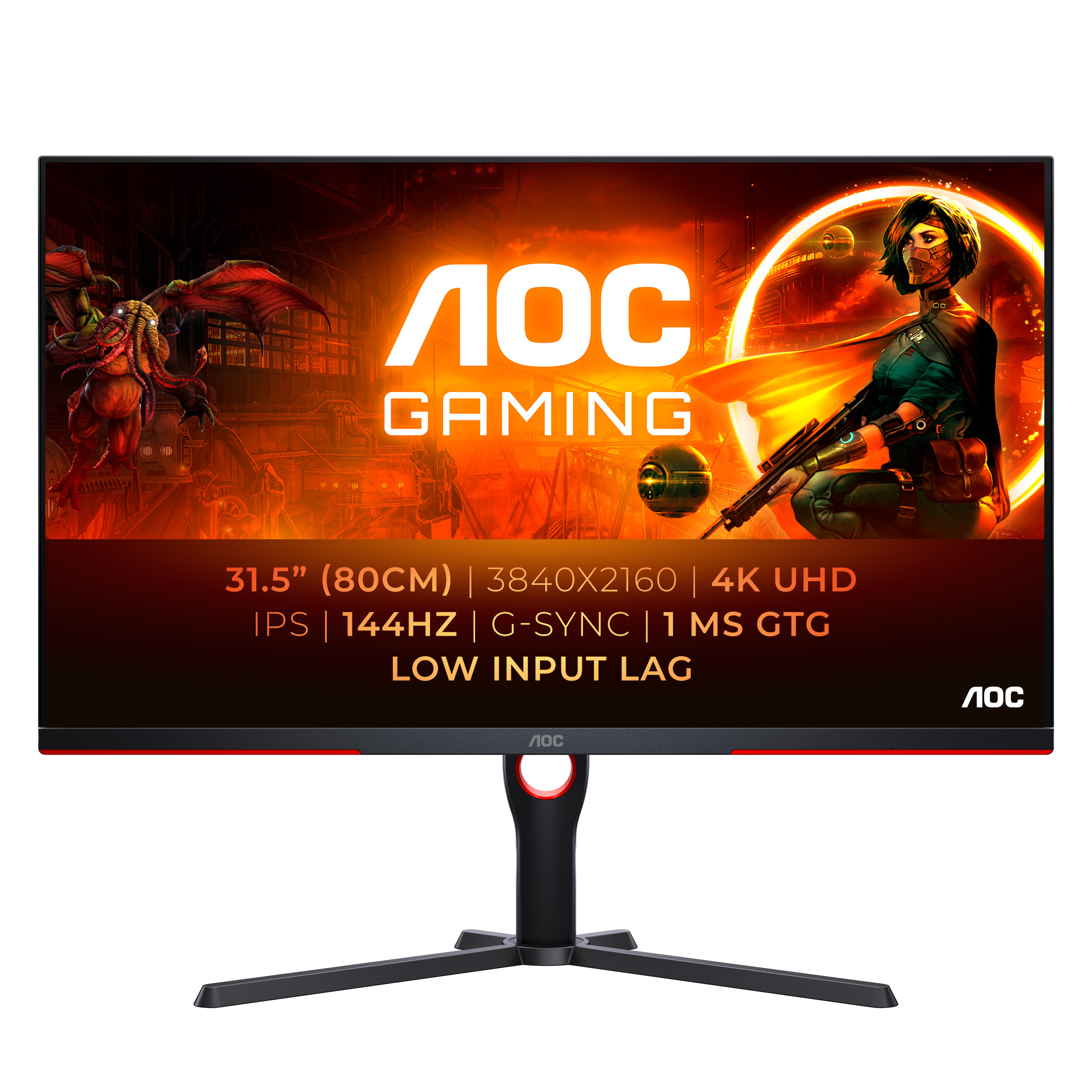 AOC 81,3cm (31,5") U32G3X   16:09 2xHDMI+2xDP IPS 4K Lift bl ret