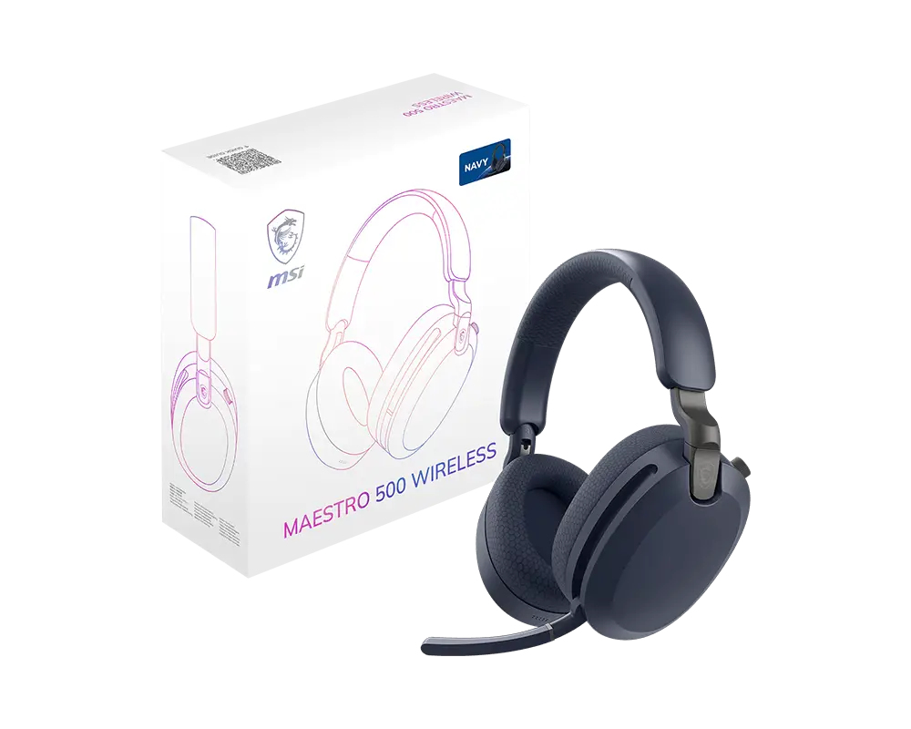 MSI MAESTRO 500 Wireless Navy Gaming Headset