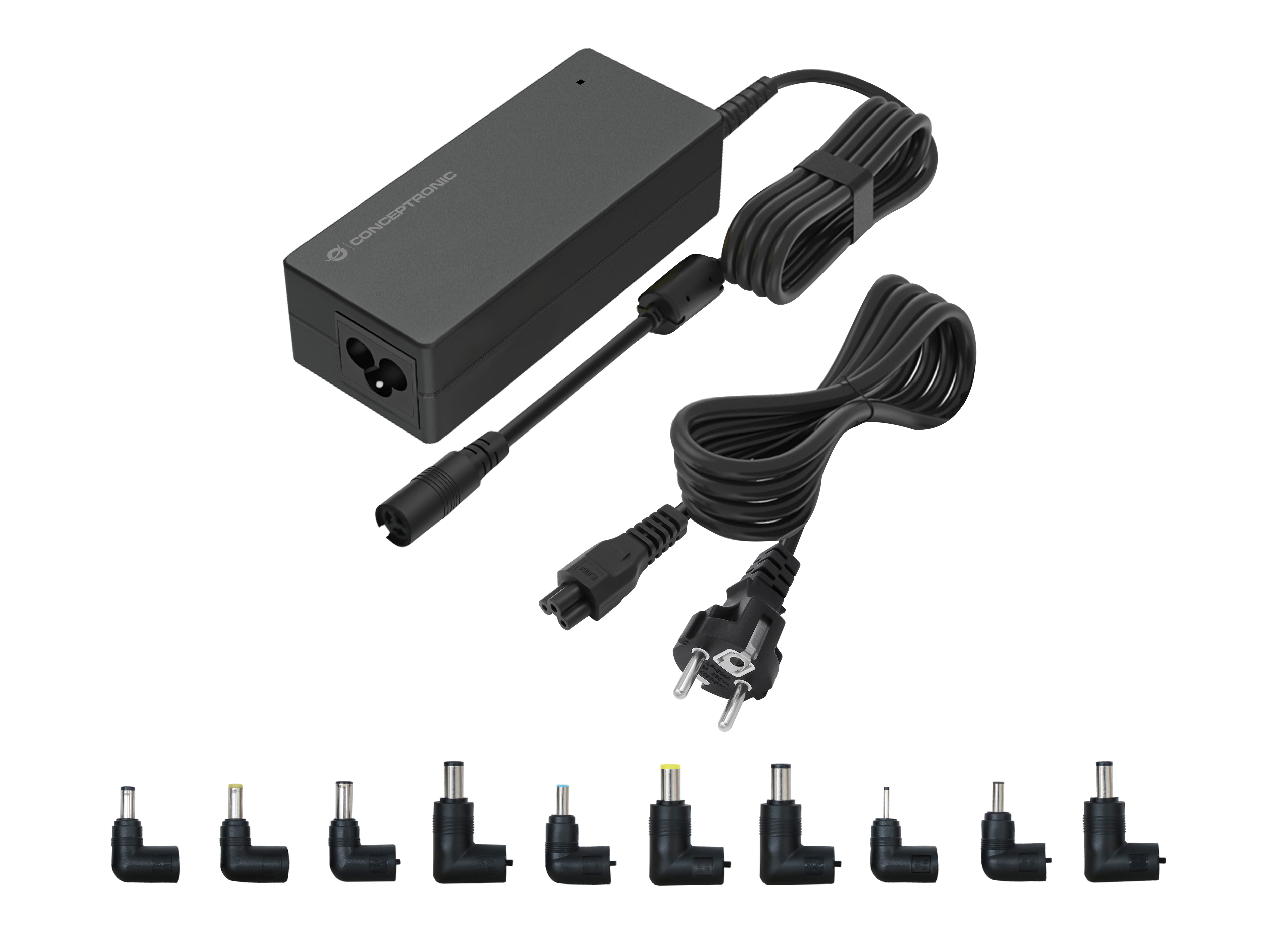 CONCEPTRONIC Univ. Notebook Netzteil inkl.10 Aufsätze    90W
