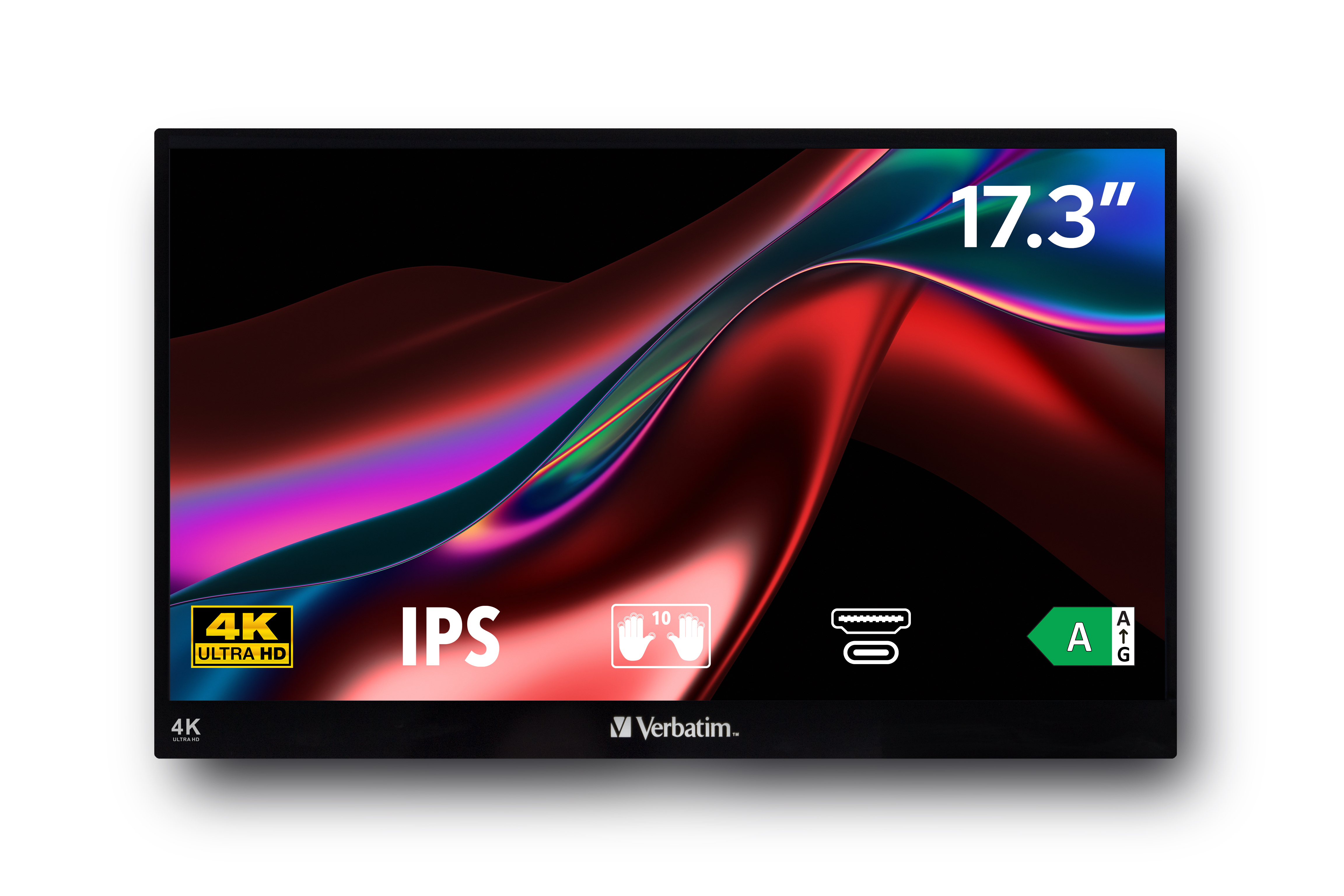 Verbatim PMT-17 4K Portable Touchscreen Monitor 17.3