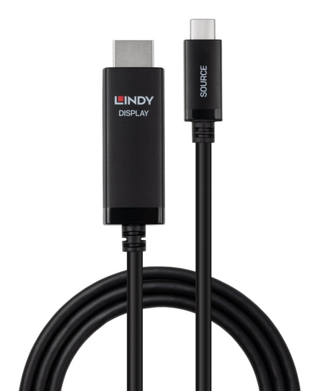 LINDY USB Typ C an HDMI 8K60 Adapterkabel 1m schwarz