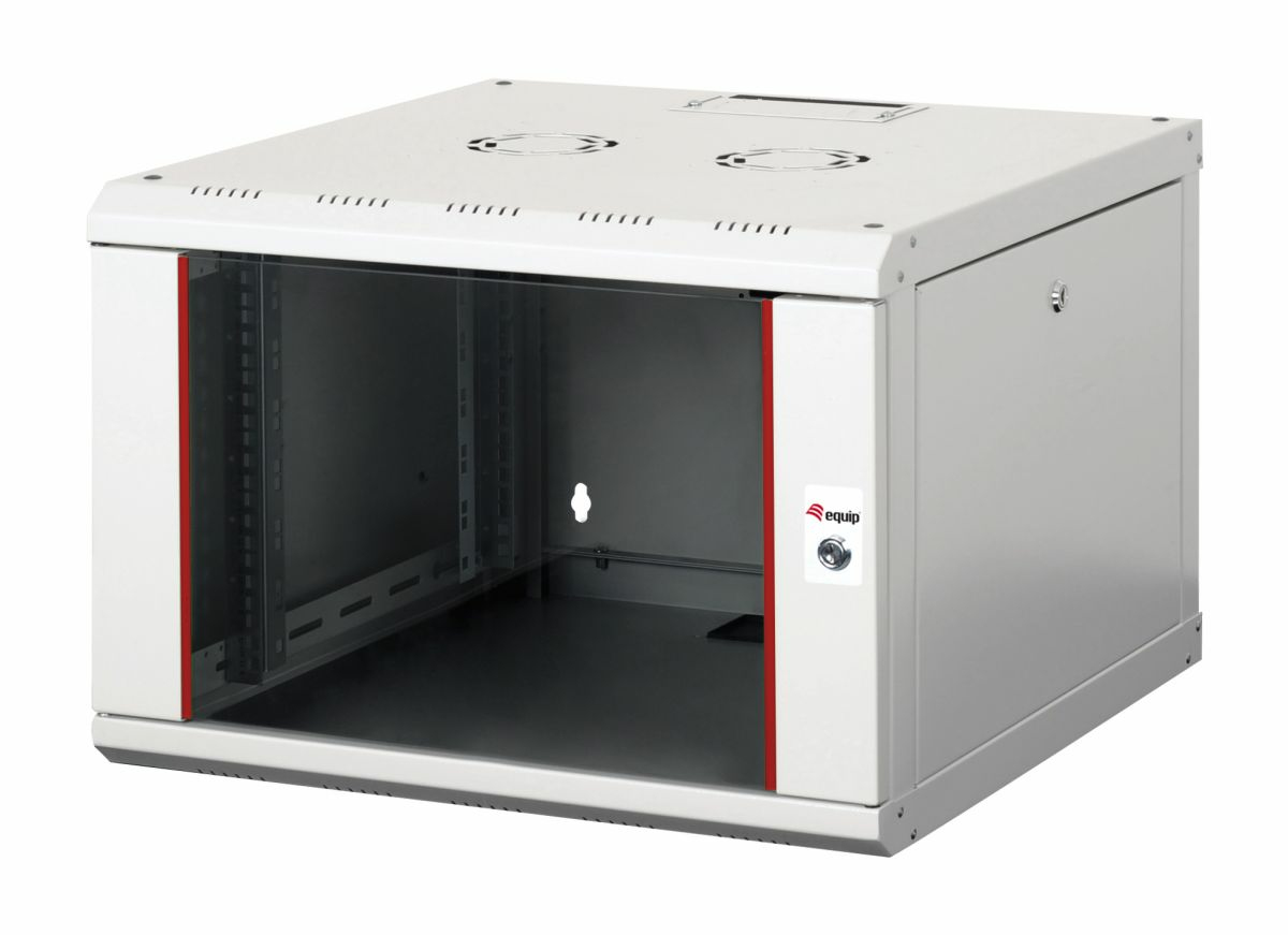 Equip 19" Netzwerkschrank Glastür PM 600x600mm 7HE grau Equip 19" Netzwerkschrank Glastür PM 600x600mm 7HE grau