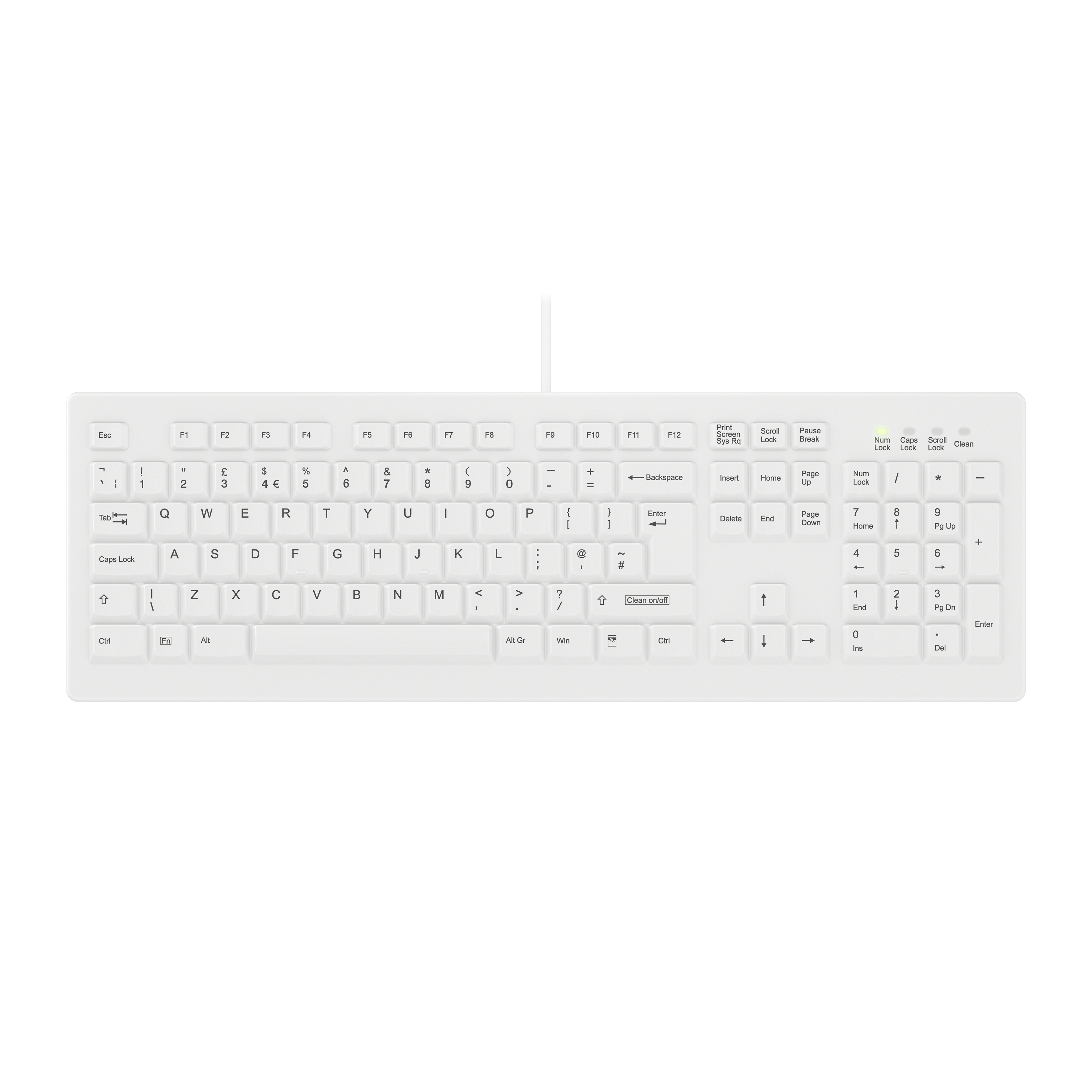 Contour ACTIVE KEY MTA AK-C8100 Corded GB-Layout weiß IP68