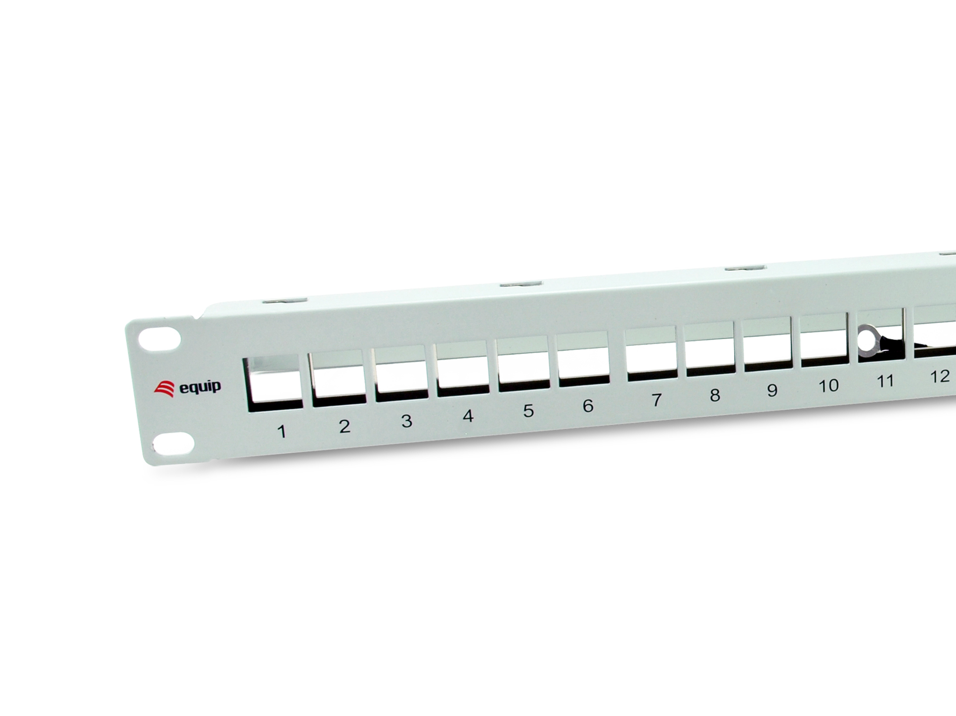 Equip 19" Patchpanel 24xKeystones FTP 1U RAL7035