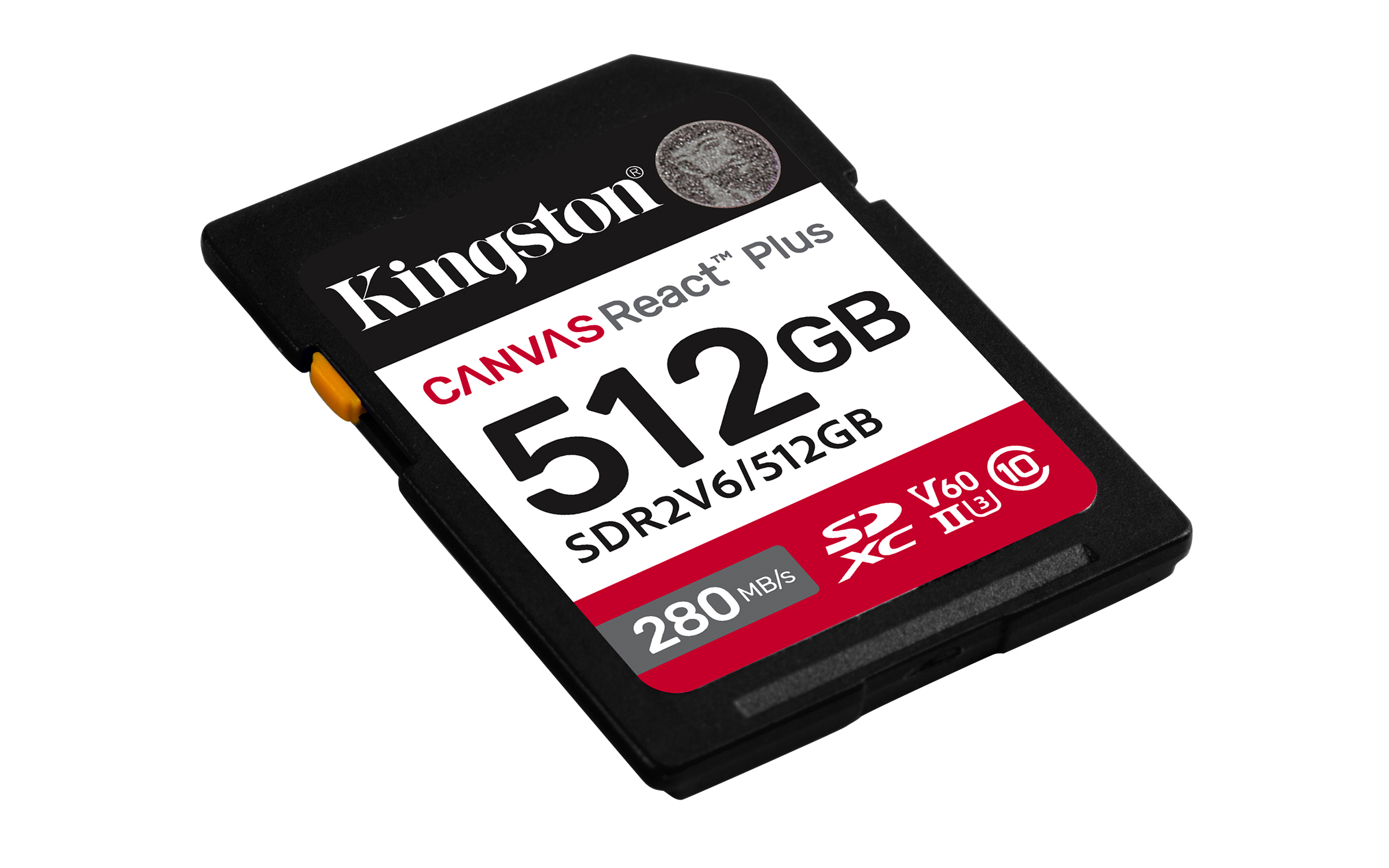 SD Card 512GB Kingston SDXC React+ 280R/150W Reader retail