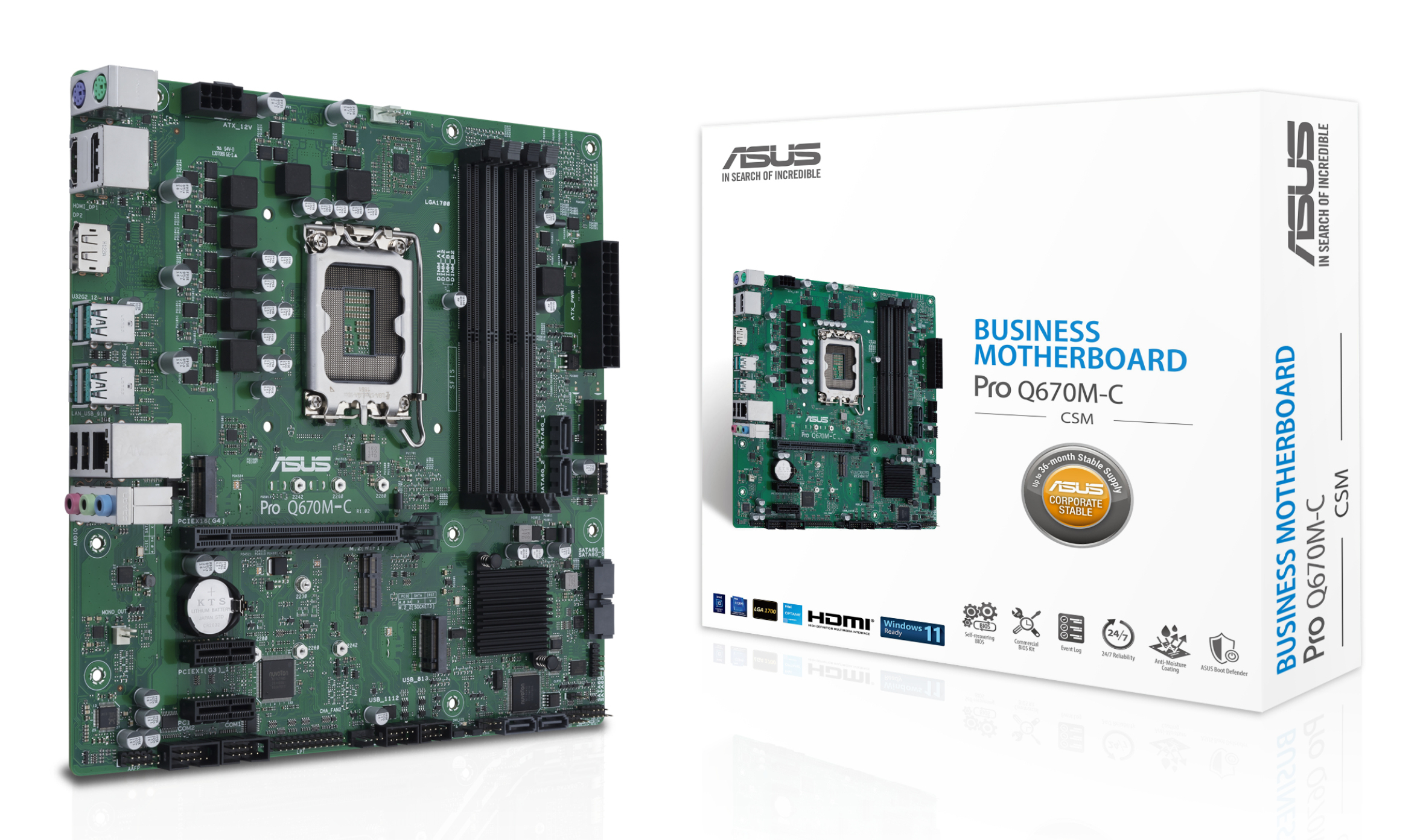 ASUS PRO Q670M-C-CSM (INTEL,1700,DDR5,mATX) ASUS PRO Q670M-C-CSM (INTEL,1700,DDR5,mATX)