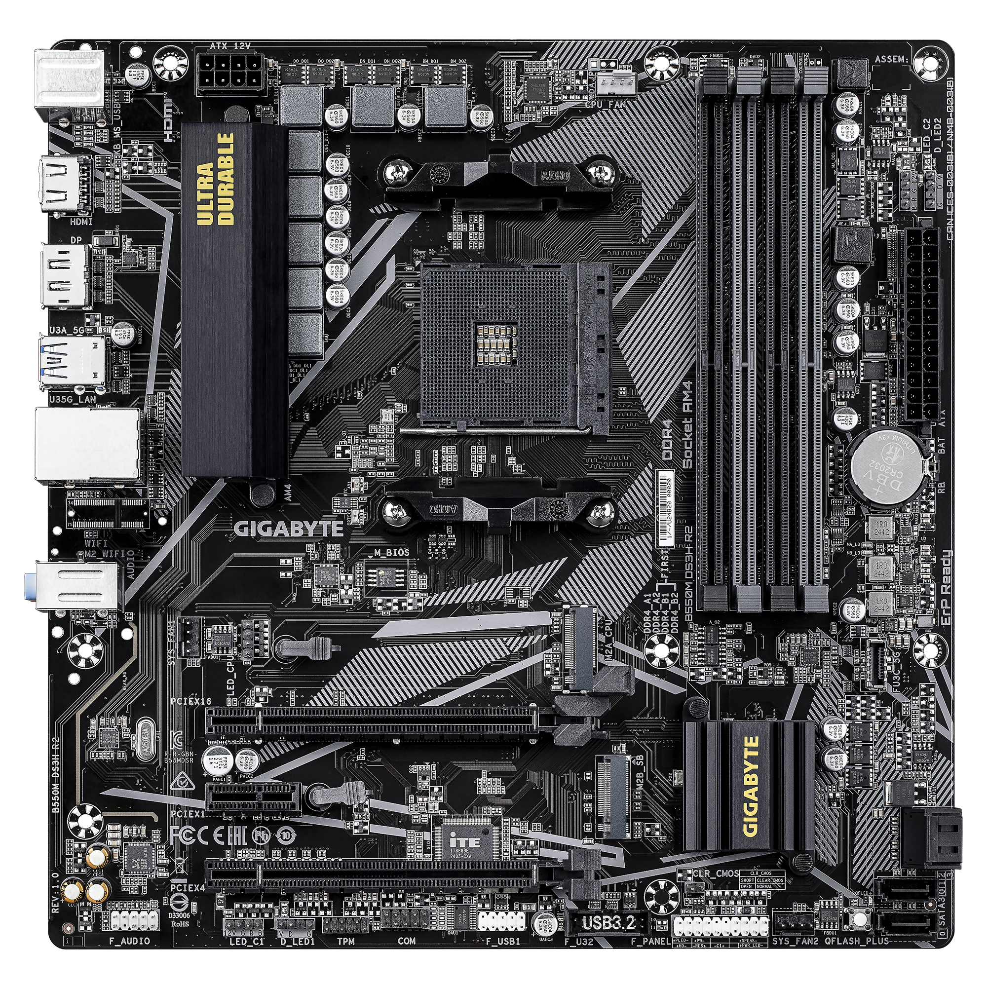 Gigabyte B550M DS3H R2 (B550,AM4,mATX,DDR4)