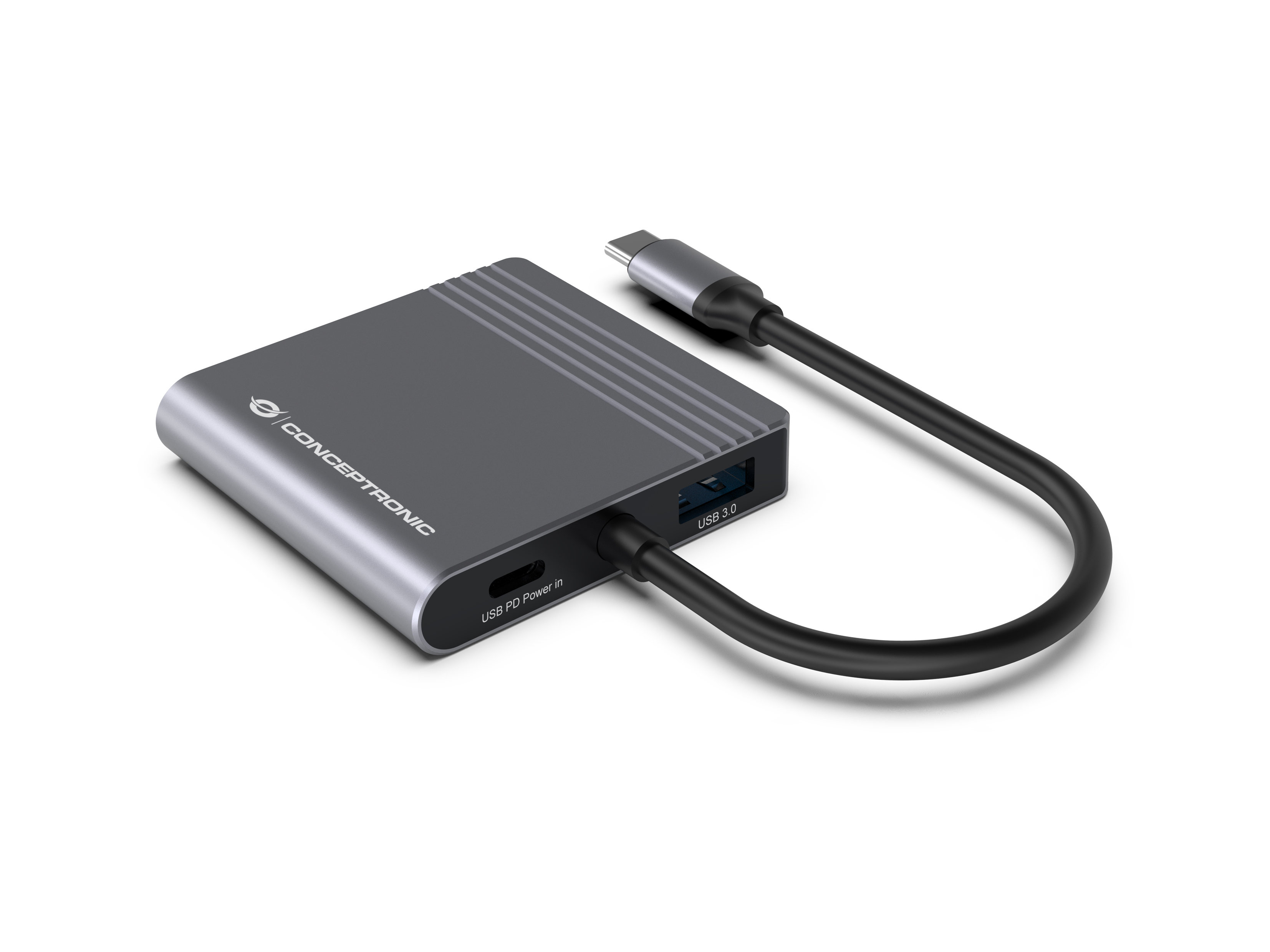 CONCEPTRONIC 4-1 Dock USB-C->2xHDMI/­USB-A/­100WPD 25cm gr CONCEPTRONIC 4-1 Dock USB-C->2xHDMI/­USB-A/­100WPD 25cm gr