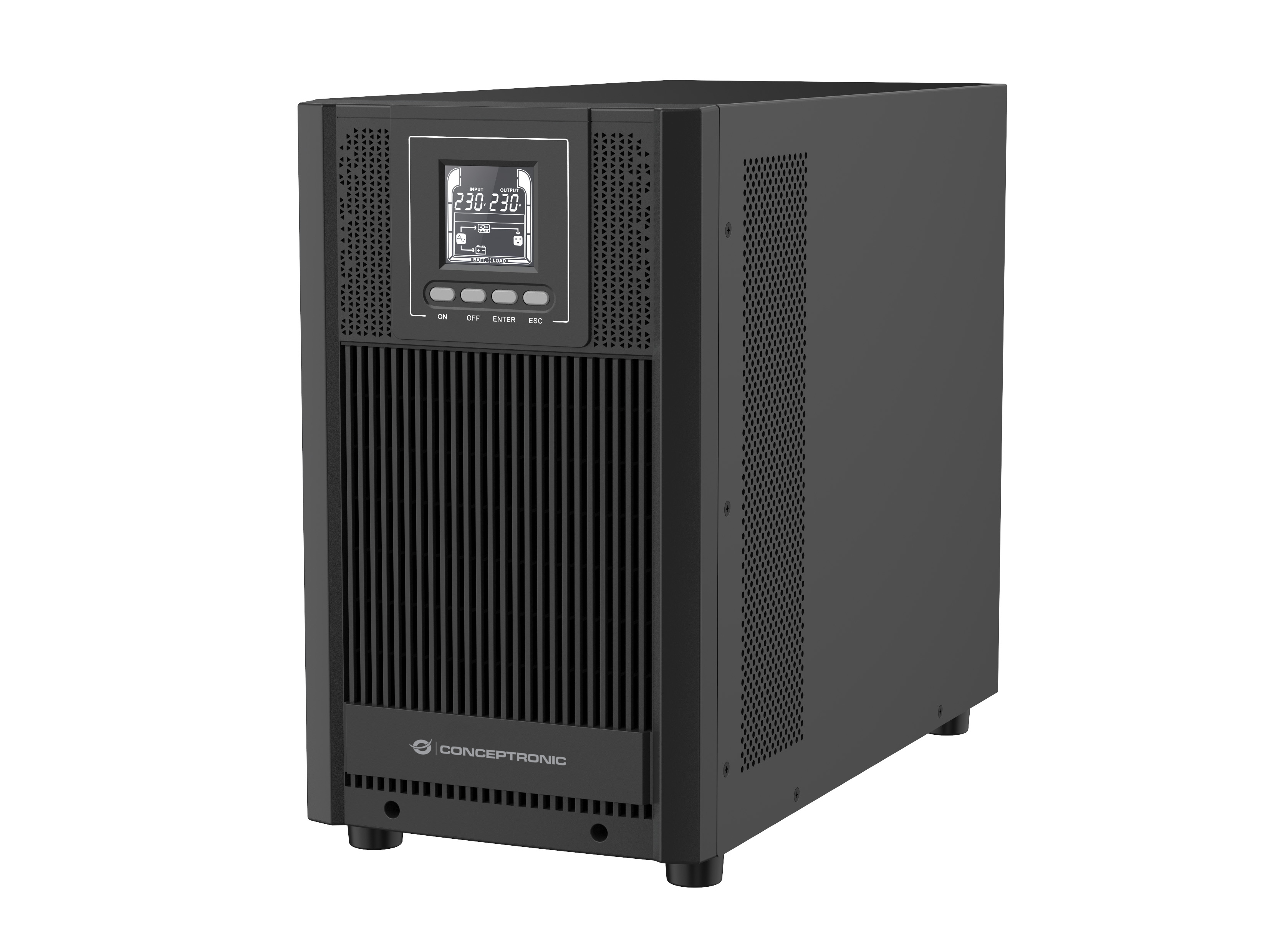 Conceptronic ZEUS52E3K 3000VA 2700W Online Tower USV, IEC