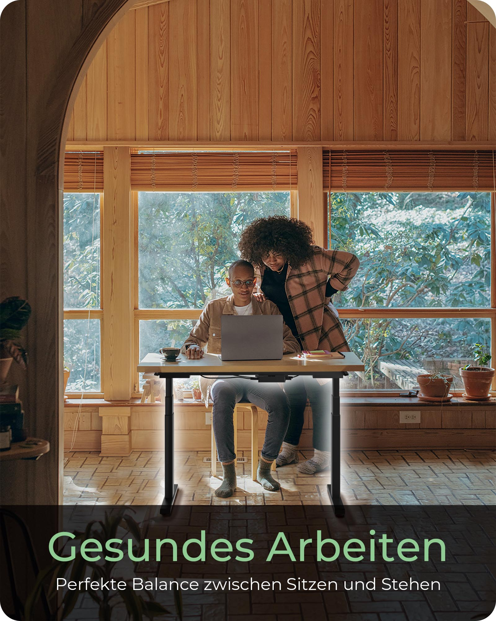 Tischgestell IcyBox elektr. höhenverstel. ohne Platte schwa. Sitz-Steh-Lösungen