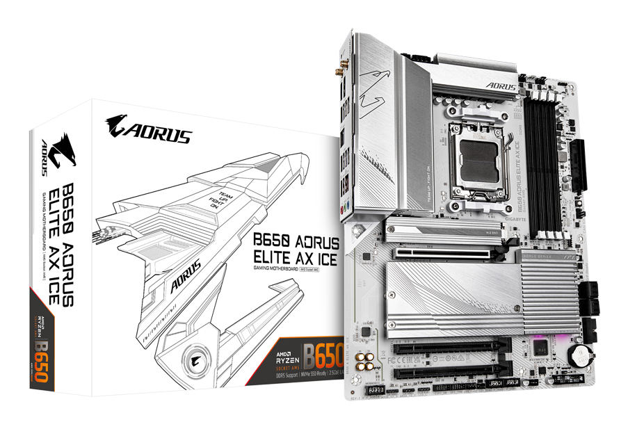 Gigabyte B650 A ELITE AX ICE (B650,AM5,ATX,DDR5) Gigabyte B650 A ELITE AX ICE (B650,AM5,ATX,DDR5)