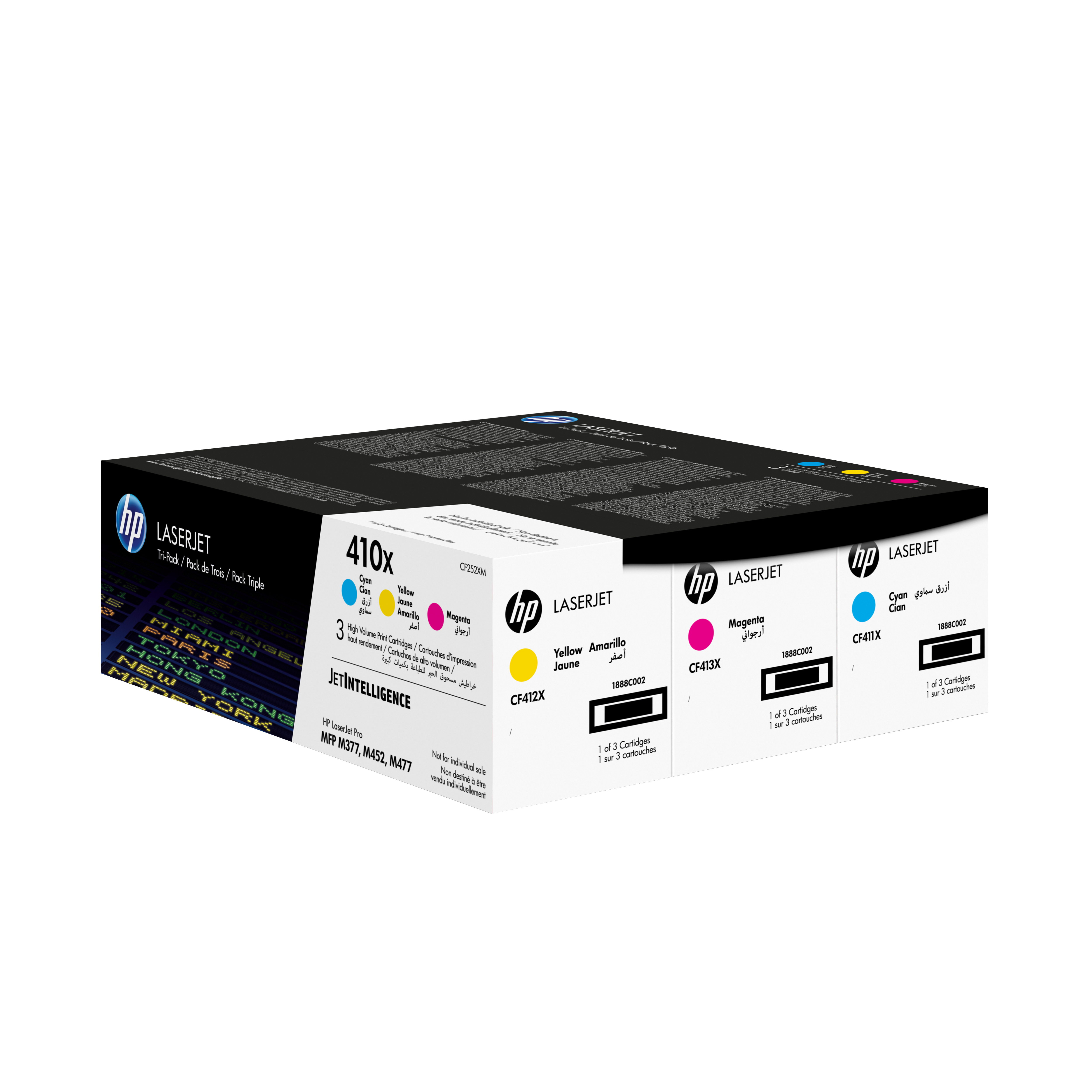 HP 410X 3x Dreifarbig LaserJet Tonerpatrone