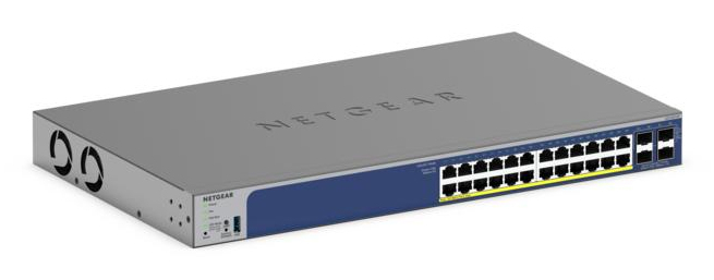 NETGEAR Switch 24x GE GS728TXP-300EUS (195W PoE+ Budget) Switche