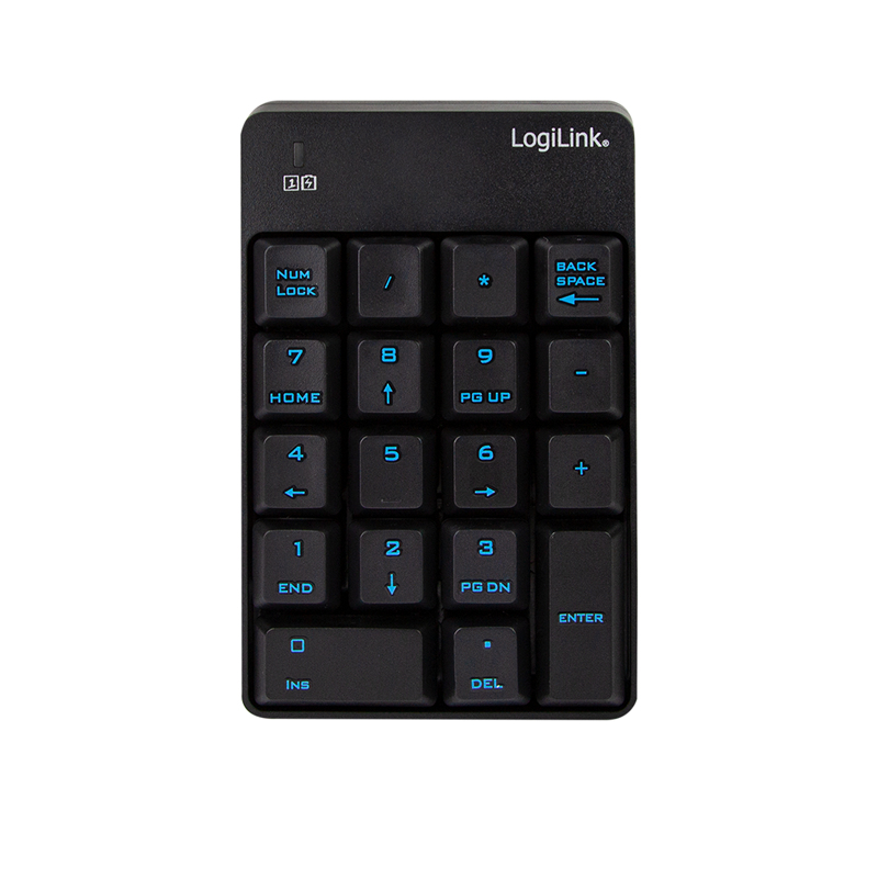 Logilink Keypad wireless, mit 18 Tasten, black Mäuse & Tastaturen