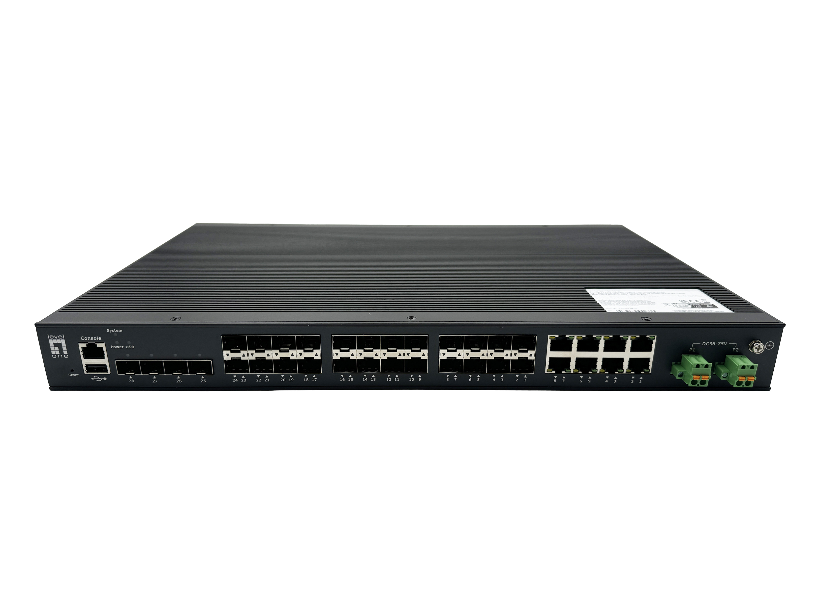 LevelOne Industr.Switch 16x1.25GSFP/4x2.5GSFP/+ Managed L2