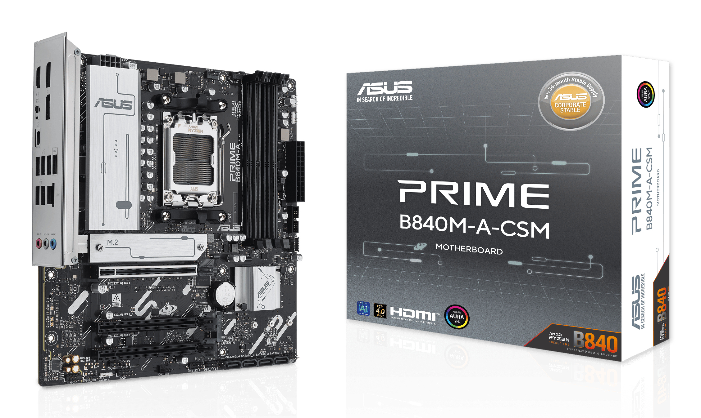 ASUS PRIME B840M-A-CSM (AMD,AM5,DDR5,mATX) ASUS PRIME B840M-A-CSM (AMD,AM5,DDR5,mATX)