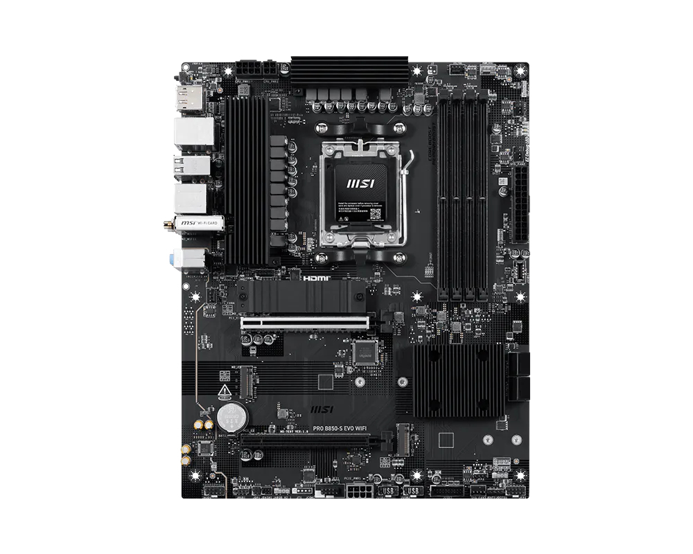 MSI Pro B850-S Evo WiFi (B850,AM5,ATX,DDR5) MSI Pro B850-S Evo WiFi (B850,AM5,ATX,DDR5)