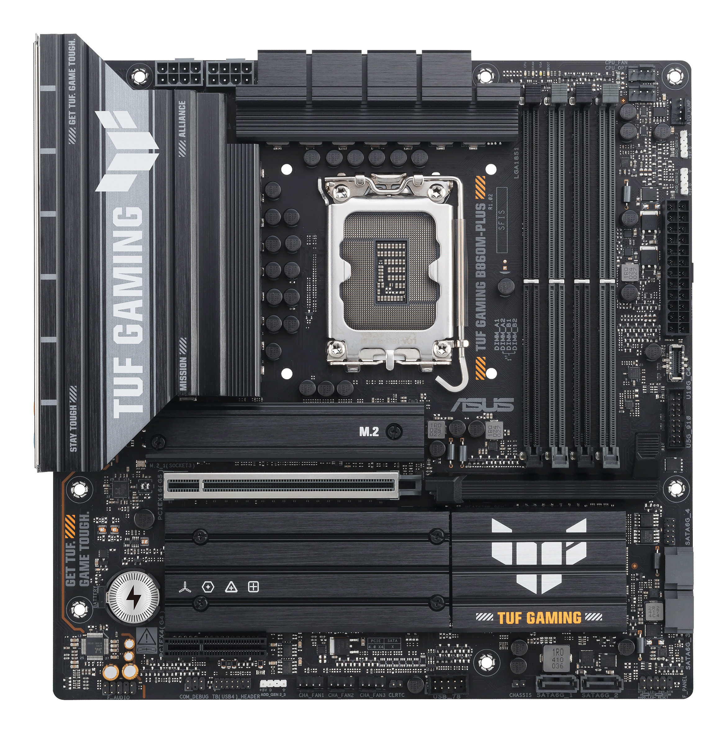 ASUS TUF GAMING B860M-PLUS (INTEL,1851,DDR5,mATX) ASUS TUF GAMING B860M-PLUS (INTEL,1851,DDR5,mATX)