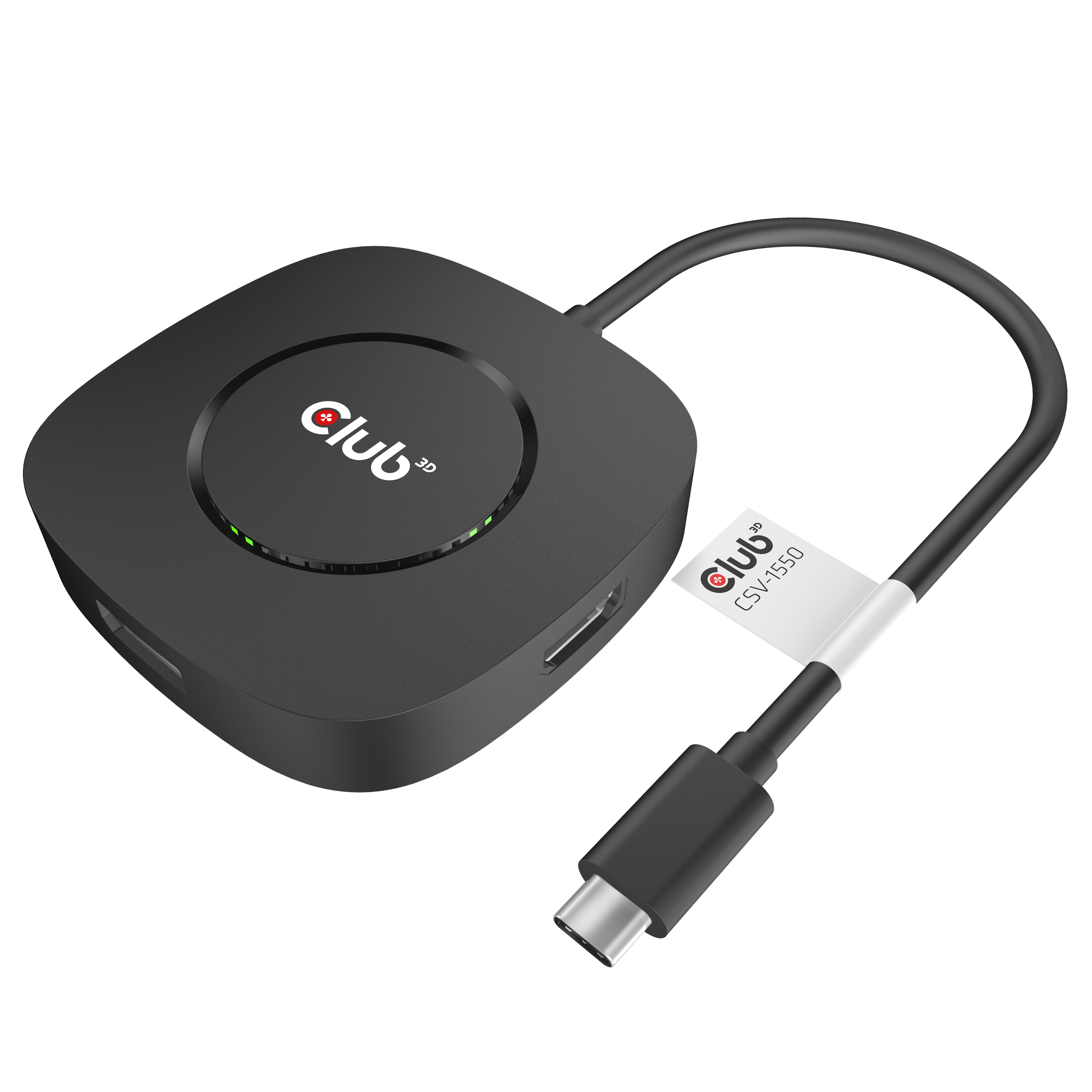 Club3D MST-Hub USB 3.2 Typ C > 3x DisplayPort 1.4 St/&shy;Bu retail