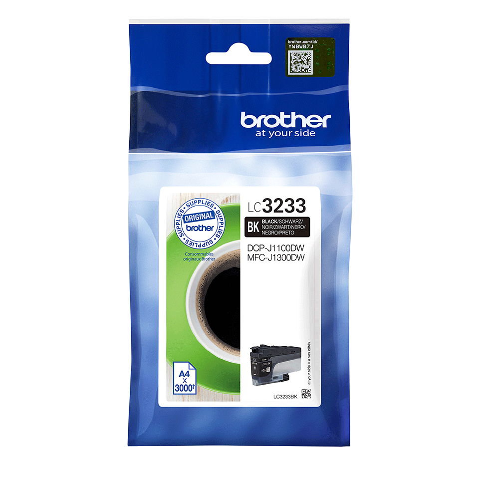 Brother LC-3233BK Druckerpatrone 1 Stück(e) Original Standardertrag Schwarz