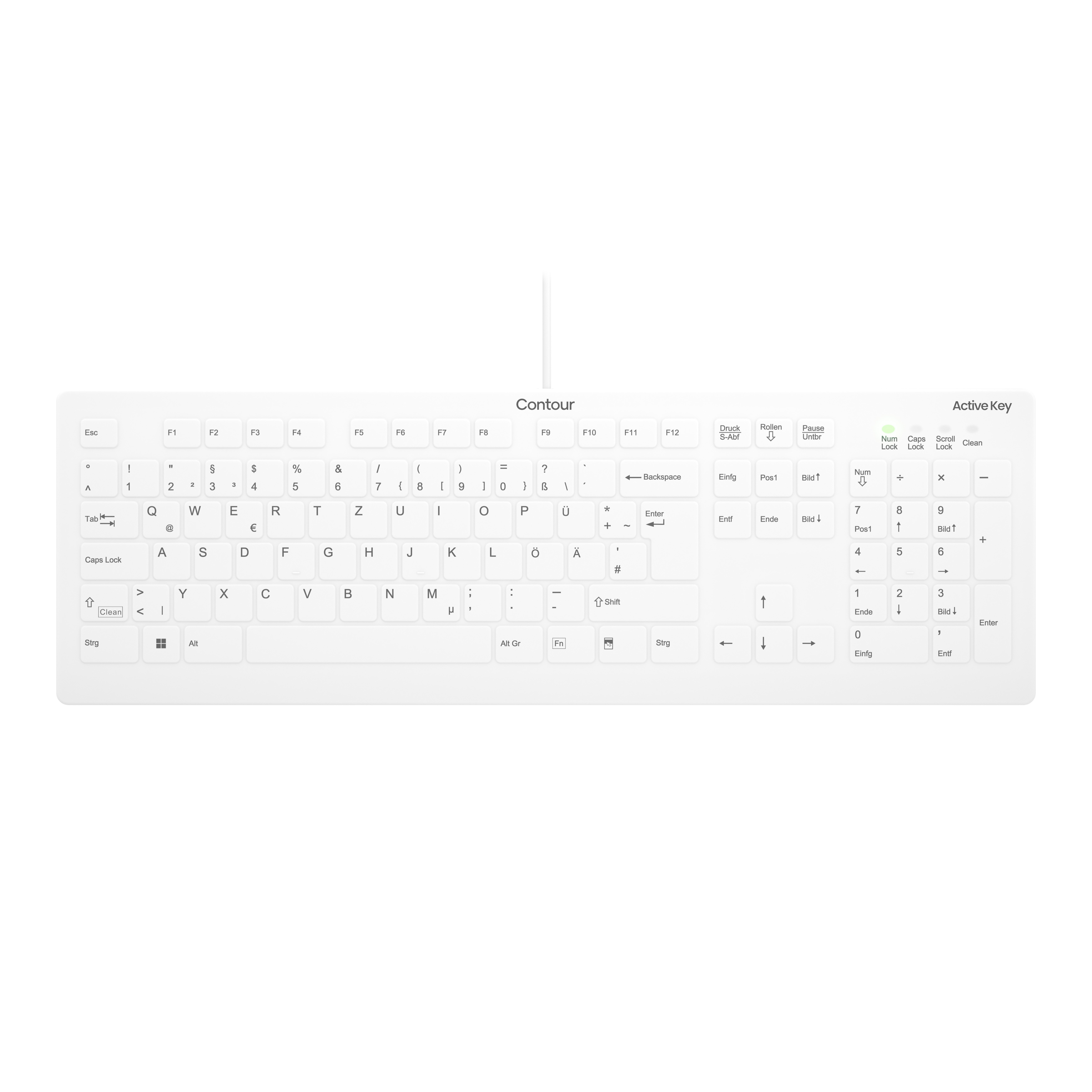 Contour ACTIVE KEY MTA AK-C8112 Corded DE-Layout weiß Contour ACTIVE KEY MTA AK-C8112 Corded DE-Layout weiß
