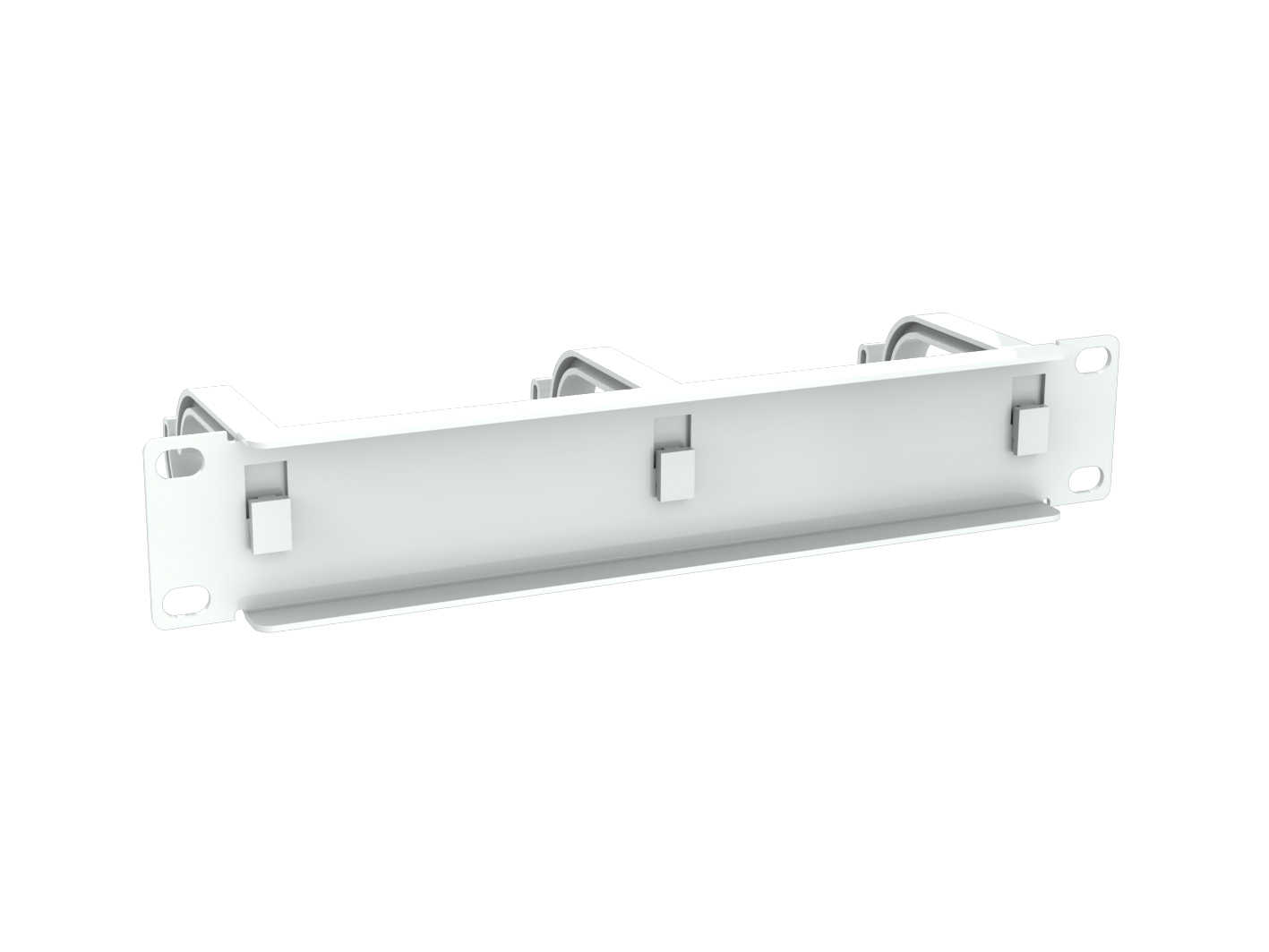 Equip 10" Kabelmanagement 3xPlastikringe 1U RAL7035
