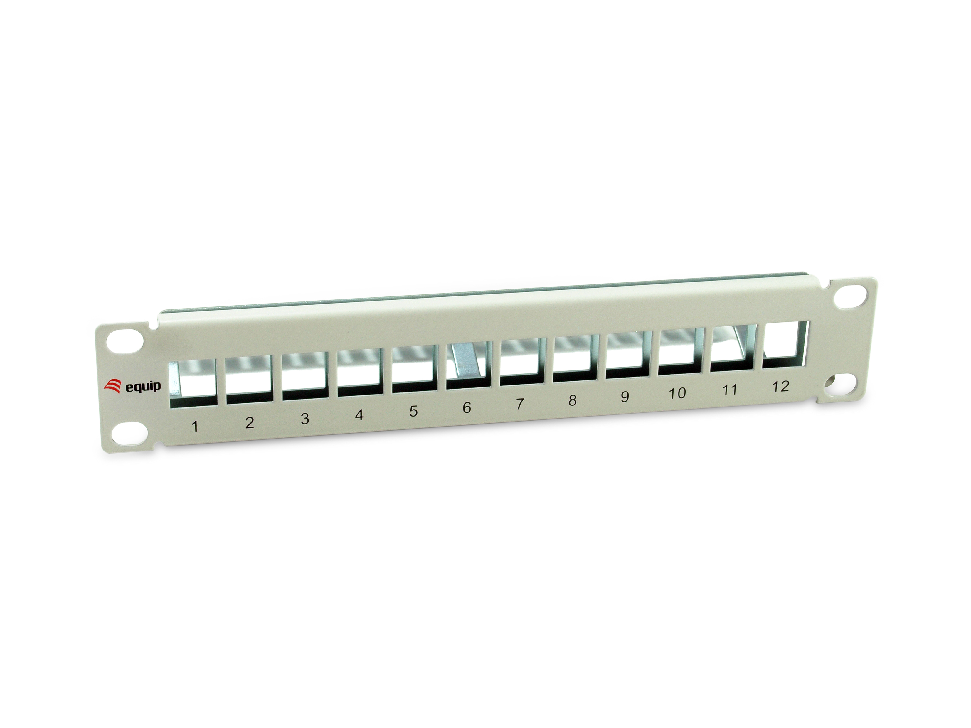 Equip 10" Patchpanel 12xKeystones  FTP 1U            RAL7035