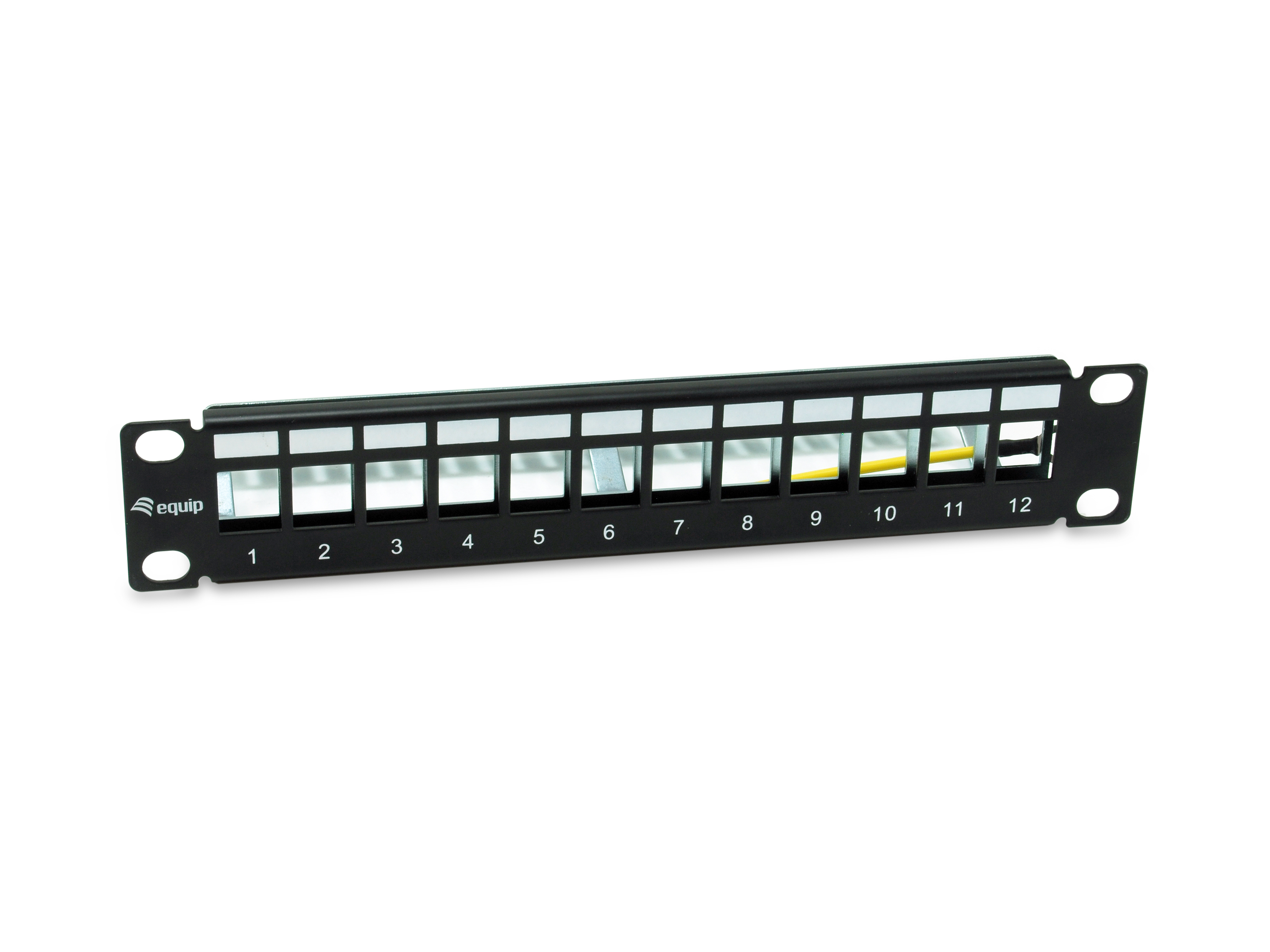Equip 10" Patchpanel 12xKeystones  FTP 1U            RAL9005